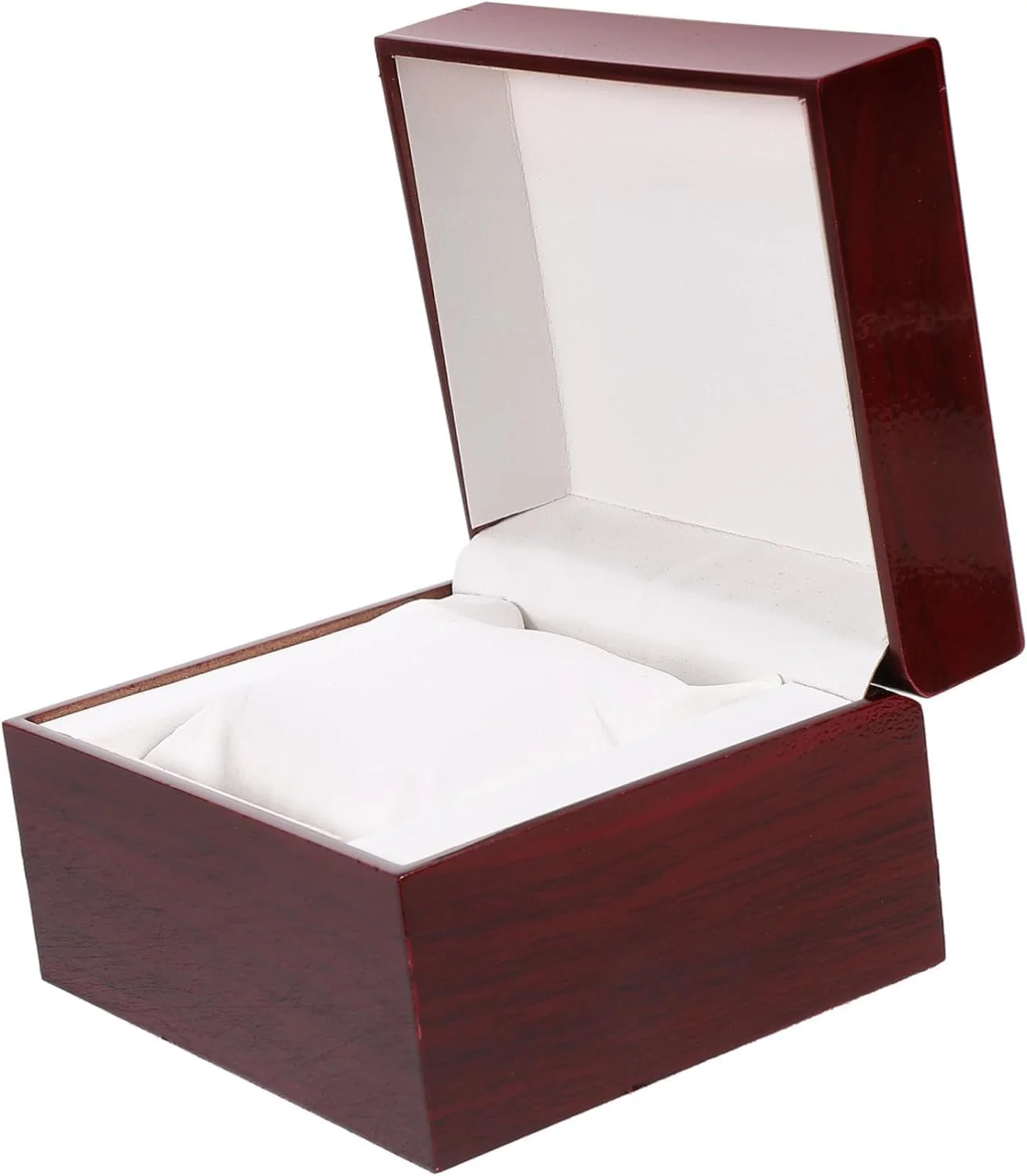 کیوینز® جعبه ساعت چوبی تکی برای مردان و زنان، جعبه هدیه لوکس چوبی برای نگهداری ساعت مچی با بالشتک - هدیه ای عالی برای پدر، بهترین دوست، برادر، دوستان، تولد.