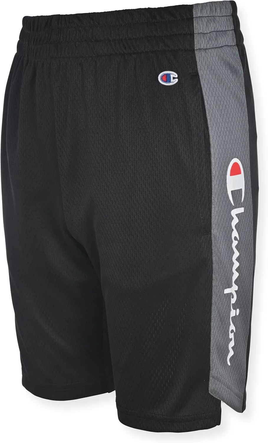 شورت ورزشی پسرانه Champion مدل Heritage Script Mesh، بسته 2 عددی، شورت بسکتبال برای کودکان شورت ورزشی پسرانه Champion مدل Heritage Script Mesh، بسته 2 عددی، شورت بسکتبال برای کودکان