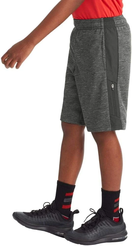 شورت ورزشی پسرانه Champion C9 مدل Tech Terry Woven Pieced، بتنی خاکستری/زغالی، سایز X-Large شورت ورزشی پسرانه Champion C9 مدل Tech Terry Woven Pieced، بتنی خاکستری/زغالی، سایز X-Large