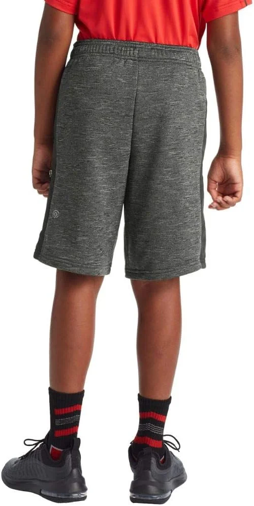 شورت ورزشی پسرانه Champion C9 مدل Tech Terry Woven Pieced، بتنی خاکستری/زغالی، سایز X-Large شورت ورزشی پسرانه Champion C9 مدل Tech Terry Woven Pieced، بتنی خاکستری/زغالی، سایز X-Large