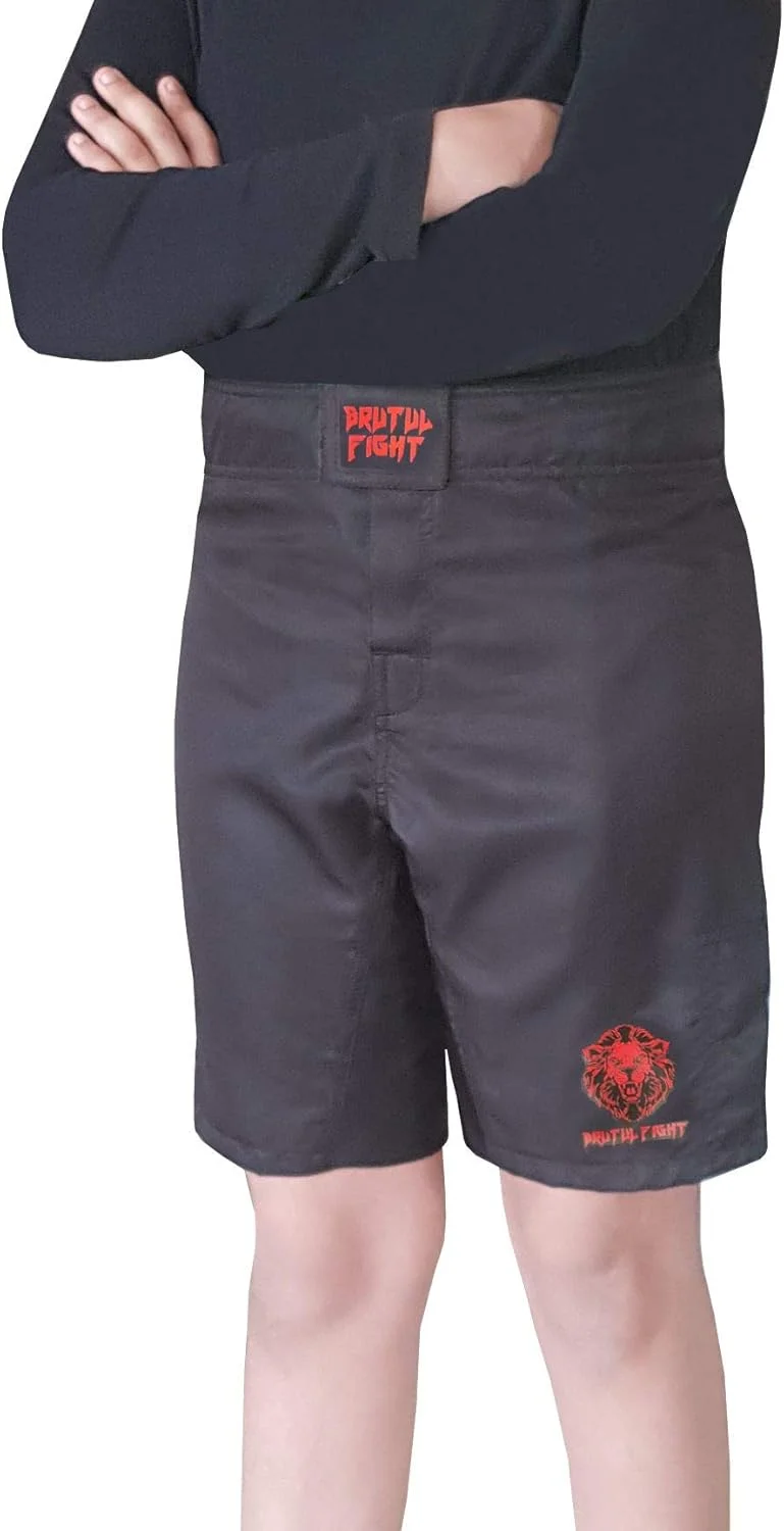 شورت هنرهای رزمی ترکیبی MMA کودکان BRUTUL FIGHT، مناسب تمرین BJJ و موی تای شورت هنرهای رزمی ترکیبی MMA کودکان BRUTUL FIGHT، مناسب تمرین BJJ و موی تای