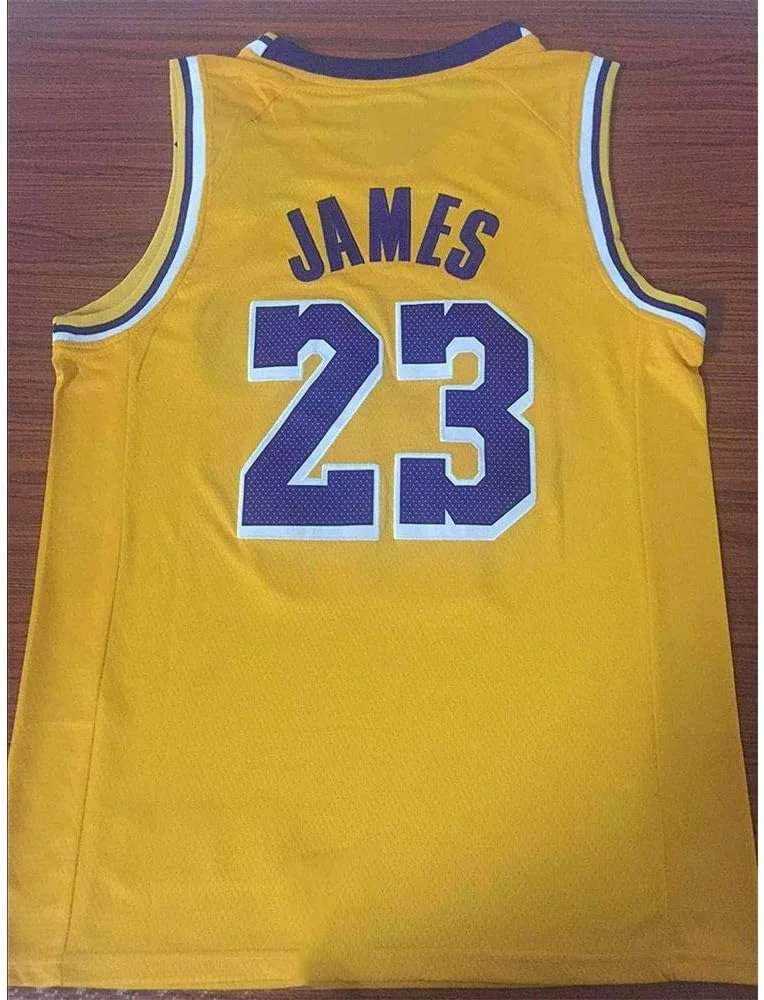 پیراهن مردانه و زنانه - پیراهن بسکتبال NBA Lakers شماره 23# James، توری گلدوزی شده، لباس ورزشی Swingman بسکتبال، تی شرت بدون آستین اسپرت یونیسکس (سایز: M-XXL) پیراهن مردانه و زنانه - پیراهن بسکتبال NBA Lakers شماره 23# James، توری گلدوزی شده، لباس ورزشی Swingman بسکتبال، تی شرت بدون آستین اسپرت یونیسکس (سایز: M-XXL)