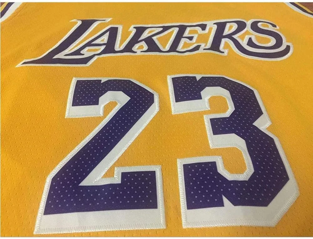 پیراهن مردانه و زنانه - پیراهن بسکتبال NBA Lakers شماره 23# James، توری گلدوزی شده، لباس ورزشی Swingman بسکتبال، تی شرت بدون آستین اسپرت یونیسکس (سایز: M-XXL) پیراهن مردانه و زنانه - پیراهن بسکتبال NBA Lakers شماره 23# James، توری گلدوزی شده، لباس ورزشی Swingman بسکتبال، تی شرت بدون آستین اسپرت یونیسکس (سایز: M-XXL)