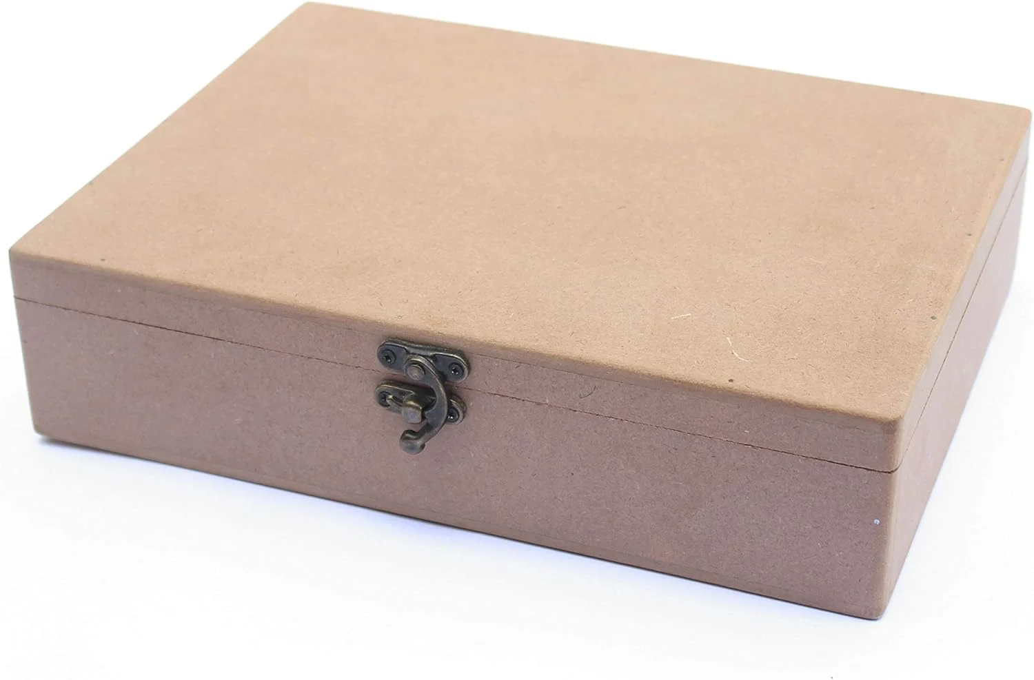 جعبه MDF خام IVEI برای کاردستی - جعبه مستطیلی چوبی MDF ساده برای نقاشی، کاردستی با ورق چوبی، دکوپاژ، کارهای هنری رزینی و تزئینات (ابعاد جعبه - 10.5 اینچ در 8.5 اینچ در 2.5 اینچ)
