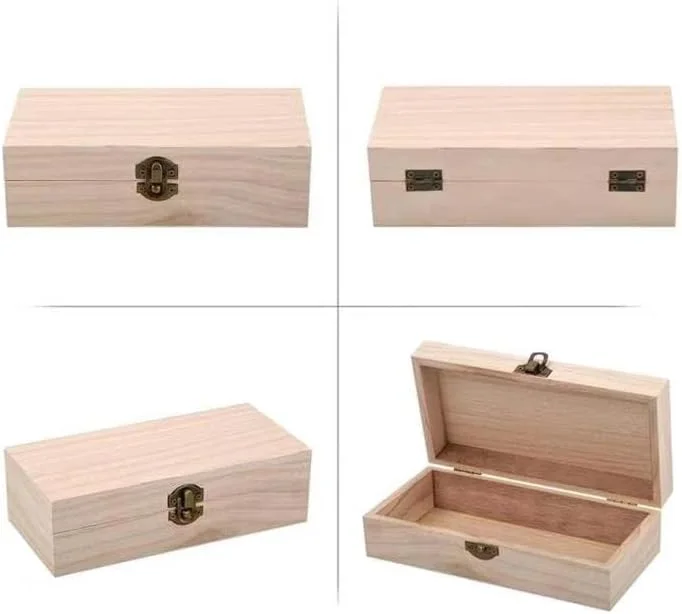 جعبه چوبی خام NA، جعبه نگهداری 20x10x6 سانتیمتری با درب لولایی، جعبه چوبی کوچک مستطیلی برای سوغاتی و صنایع دستی، جعبه هدیه DIY صنایع دستی، رنگ چوب (002) جعبه چوبی خام NA، جعبه نگهداری 20x10x6 سانتیمتری با درب لولایی، جعبه چوبی کوچک مستطیلی برای سوغاتی و صنایع دستی، جعبه هدیه DIY صنایع دستی، رنگ چوب (002)