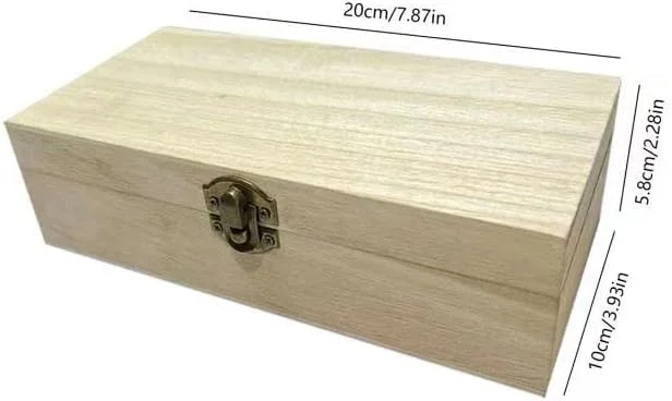 جعبه چوبی خام NA، جعبه نگهداری 20x10x6 سانتیمتری با درب لولایی، جعبه چوبی کوچک مستطیلی برای سوغاتی و صنایع دستی، جعبه هدیه DIY صنایع دستی، رنگ چوب (002) جعبه چوبی خام NA، جعبه نگهداری 20x10x6 سانتیمتری با درب لولایی، جعبه چوبی کوچک مستطیلی برای سوغاتی و صنایع دستی، جعبه هدیه DIY صنایع دستی، رنگ چوب (002)