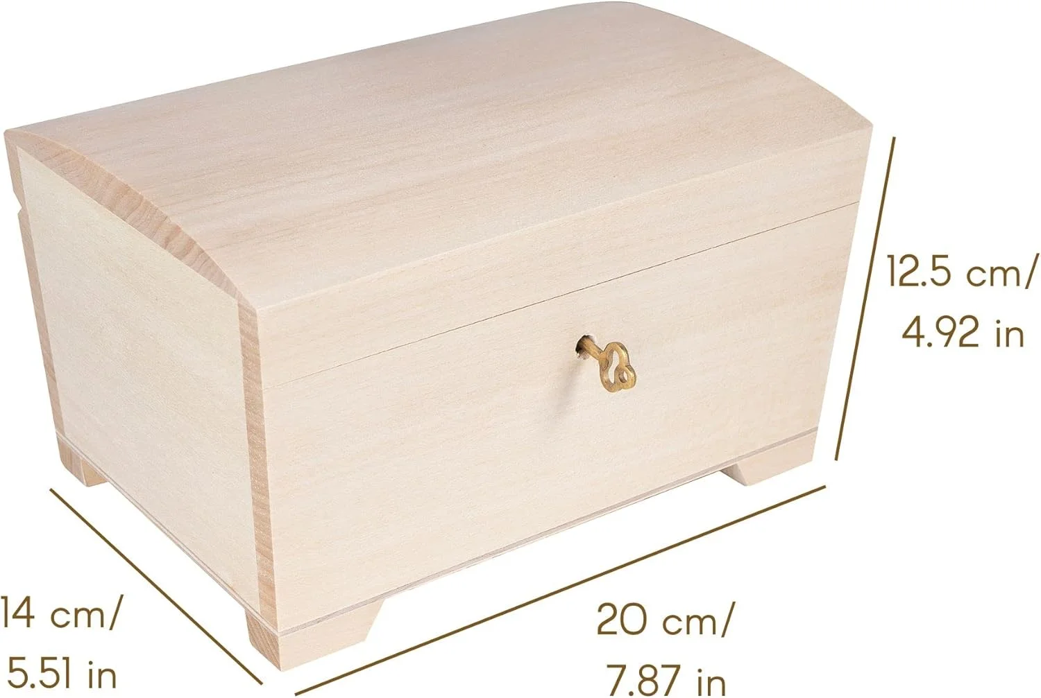 جعبه جواهرات چوبی قفلدار بزرگ Creative Deco | 20 x 14.5 x 11.7 سانتیمتر | جعبه نگهداری با درب، قفل و کلید | ساده، رنگ نشده و خام | صندوقچه گنجینه یادگاری صنایع دستی جعبه جواهرات چوبی قفلدار بزرگ Creative Deco | 20 x 14.5 x 11.7 سانتیمتر | جعبه نگهداری با درب، قفل و کلید | ساده، رنگ نشده و خام | صندوقچه گنجینه یادگاری صنایع دستی