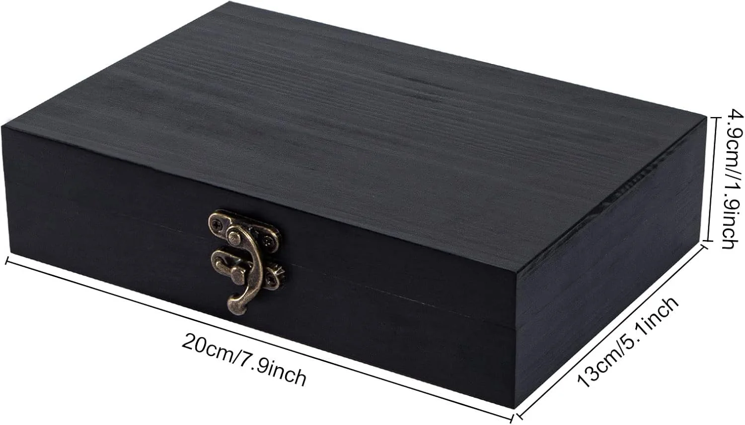 جعبه چوبی خام ددوت با درب لولایی، 7.8x5.1x1.96 اینچ، جعبه سیگار چوبی، جعبه یادگاری مستطیلی، جعبه چوبی با قفل، جعبه نگهداری برای صنایع دستی DIY، دکوراسیون منزل، جواهرات - مشکی جعبه چوبی خام ددوت با درب لولایی، 7.8x5.1x1.96 اینچ، جعبه سیگار چوبی، جعبه یادگاری مستطیلی، جعبه چوبی با قفل، جعبه نگهداری برای صنایع دستی DIY، دکوراسیون منزل، جواهرات - مشکی
