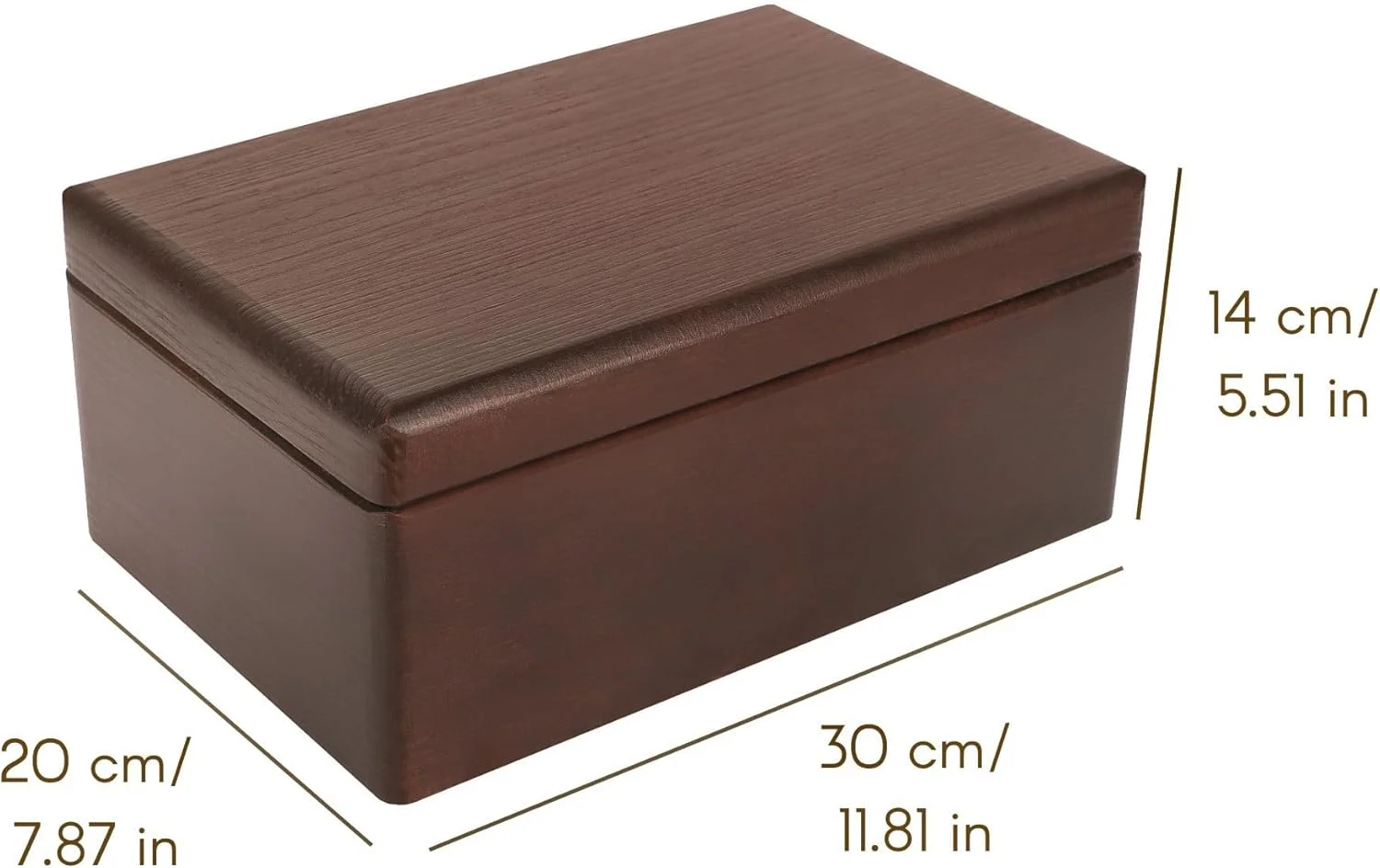 جعبه چوبی قهوه ای بزرگ Creative Deco با درب لولایی | 30x20x14 سانتی متر (+-0.5) | جعبه هدیه برای ابزار، اسباب بازی سگ، کفش، لباس، نگهداری آشپزخانه | صندوقچه یادگاری چوبی جعبه چوبی قهوه ای بزرگ Creative Deco با درب لولایی | 30x20x14 سانتی متر (+-0.5) | جعبه هدیه برای ابزار، اسباب بازی سگ، کفش، لباس، نگهداری آشپزخانه | صندوقچه یادگاری چوبی