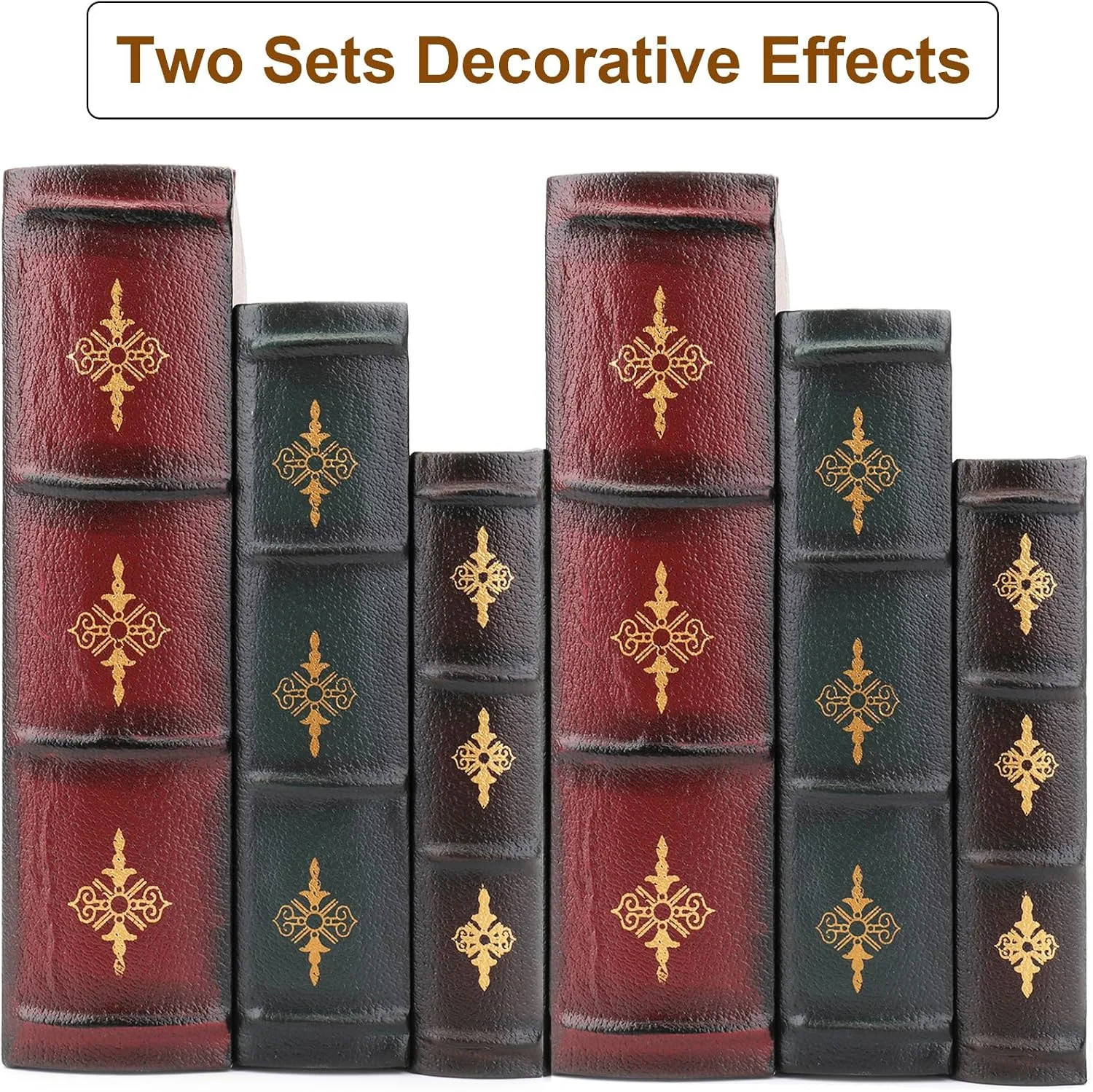 جعبه کتاب دکوری توسنیل، بسته 3 عددی، جعبه های کتاب چوبی عتیقه، جعبه نگهداری کتاب قدیمی جعبه کتاب دکوری توسنیل، بسته 3 عددی، جعبه های کتاب چوبی عتیقه، جعبه نگهداری کتاب قدیمی