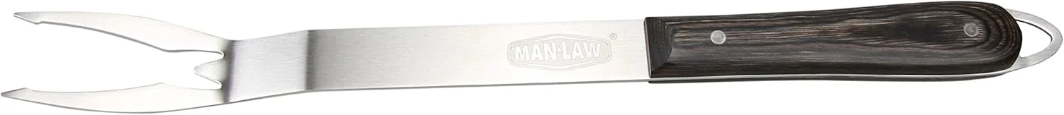 محصولات Man Law BBQ چنگال استوک باز سری MAN-H1A-F H1A، سایز One Size، استیل ضد زنگ و چوب