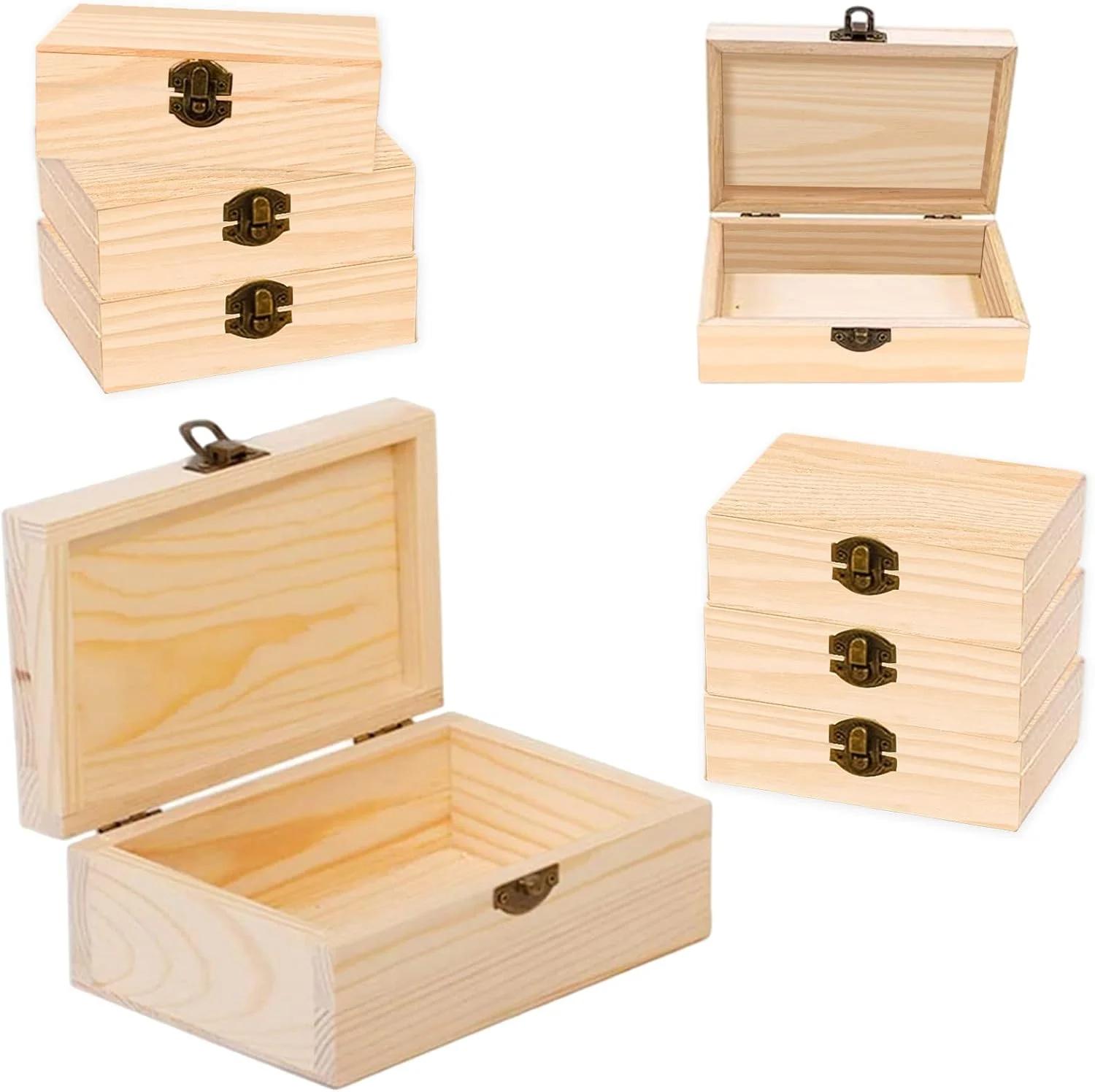 箱子 کامپوزیت 8 قطعه کیلر - 6 x 3.8 x 2 اینچ | Wood Box 8 pcs KYLER