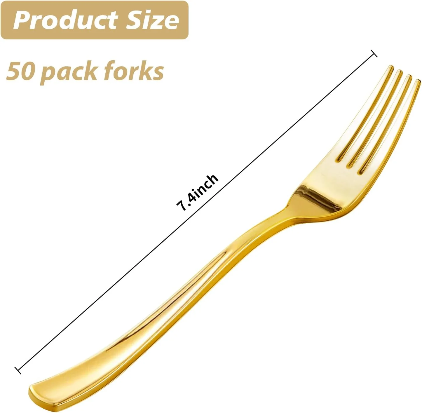 چنگال پلاستیکی طلایی Goodluck بسته 50 عددی، چنگال های یکبار مصرف سنگین، کارد و چنگال پلاستیکی مناسب برای عروسی ها، مهمانی ها، شام ها و روز شکرگزاری چنگال پلاستیکی طلایی Goodluck بسته 50 عددی، چنگال های یکبار مصرف سنگین، کارد و چنگال پلاستیکی مناسب برای عروسی ها، مهمانی ها، شام ها و روز شکرگزاری