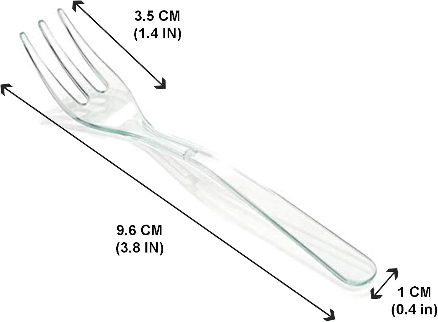 چنگال های کوچک پلاستیکی شفاف لورسو 50 عددی برای میوه، دسر و کیک های یخ زده - یکبار مصرف، بدون BPA، قابل استفاده مجدد، 3.8 اینچ چنگال های کوچک پلاستیکی شفاف لورسو 50 عددی برای میوه، دسر و کیک های یخ زده - یکبار مصرف، بدون BPA، قابل استفاده مجدد، 3.8 اینچ