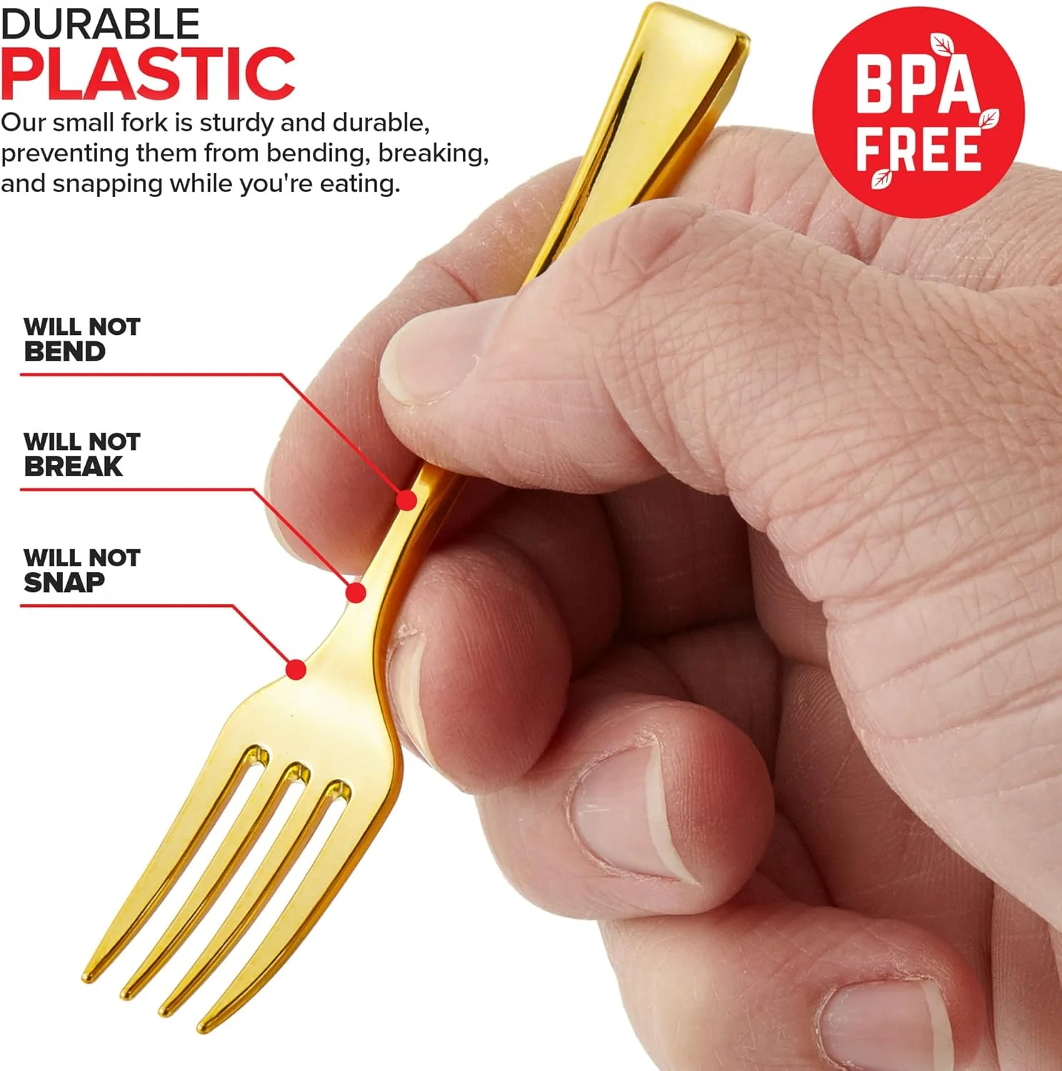 چنگال های مینی طلایی Stock Your Home، 4 اینچی (80 عدد)، چنگال پلاستیکی یکبار مصرف برای پیش غذا، فنجان های دسر، نمونه های کوچک غذا، پیش غذاهای کوچک، تخته پنیر، پذیرایی عروسی چنگال های مینی طلایی Stock Your Home، 4 اینچی (80 عدد)، چنگال پلاستیکی یکبار مصرف برای پیش غذا، فنجان های دسر، نمونه های کوچک غذا، پیش غذاهای کوچک، تخته پنیر، پذیرایی عروسی