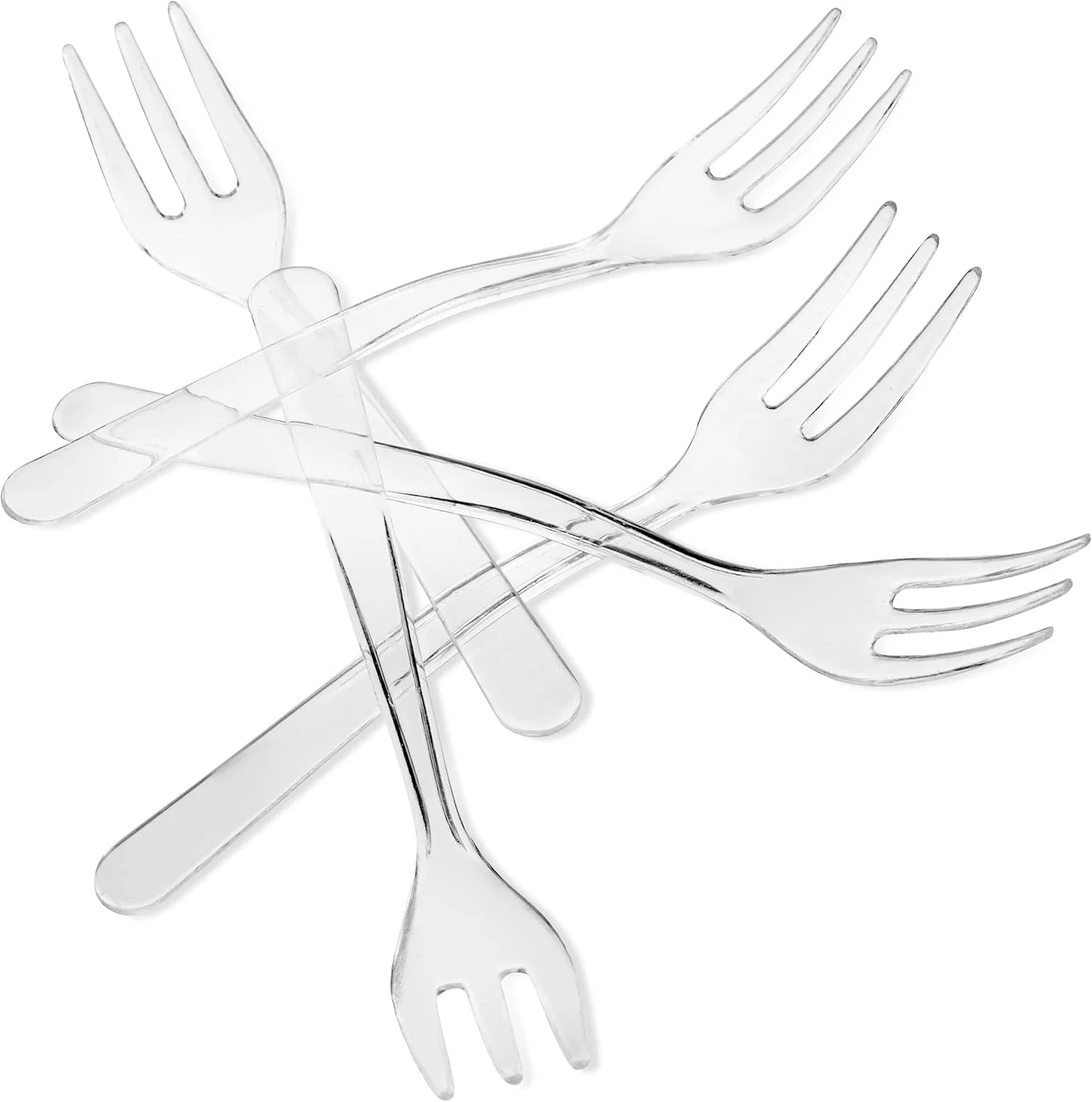 چنگال های کوچک پلاستیکی شفاف لورسو 50 عددی برای میوه، دسر و کیک های یخ زده - یکبار مصرف، بدون BPA، قابل استفاده مجدد، 3.8 اینچ چنگال های کوچک پلاستیکی شفاف لورسو 50 عددی برای میوه، دسر و کیک های یخ زده - یکبار مصرف، بدون BPA، قابل استفاده مجدد، 3.8 اینچ