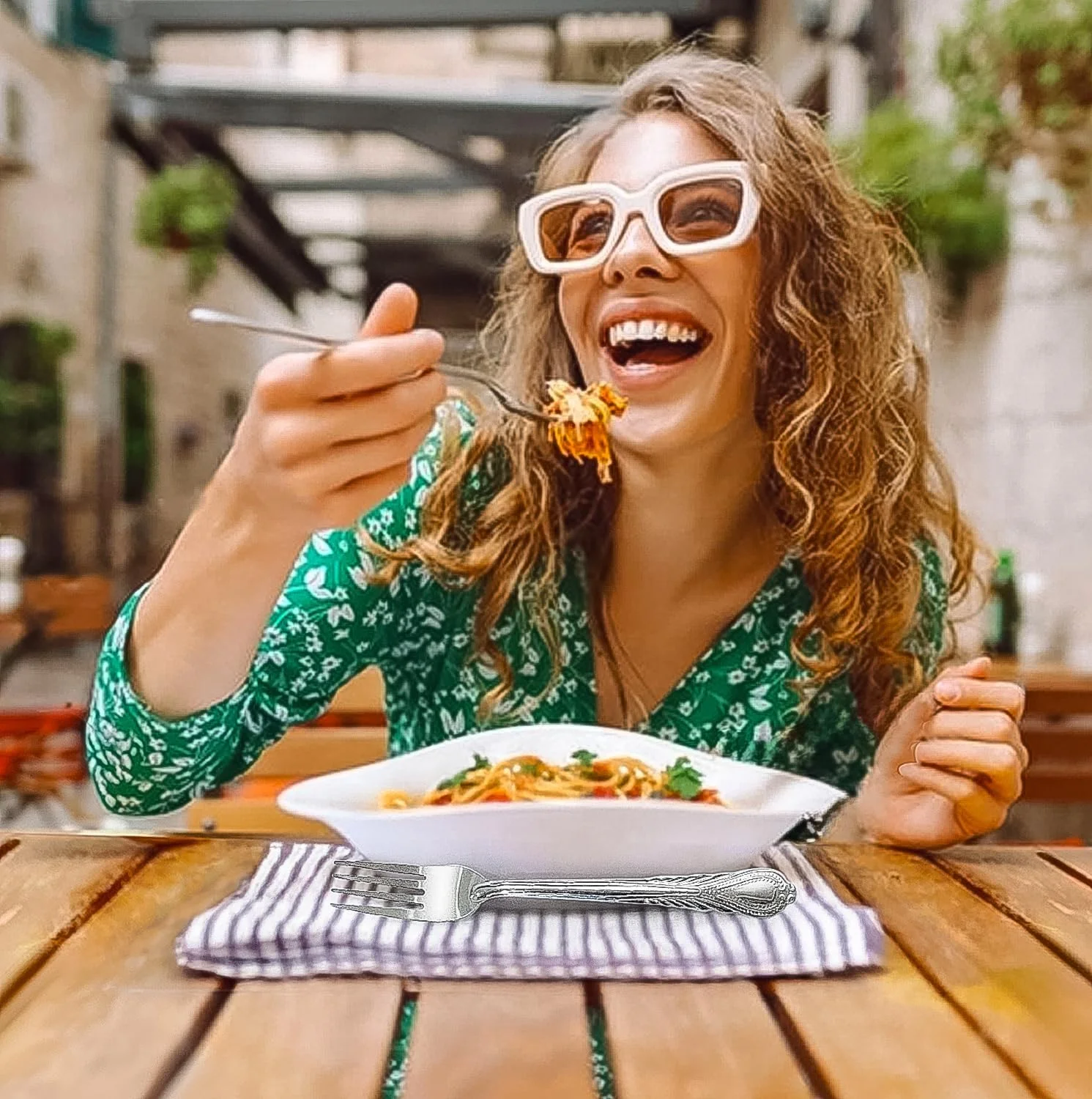 چنگال غذاخوری Timmy بسته 12 عددی | چنگال های استیل ضد زنگ ممتاز برای غذاخوری | ست کارد و چنگال رومیزی شیک و بادوام | ست 12 عددی چنگال غذاخوری (نقره ای)