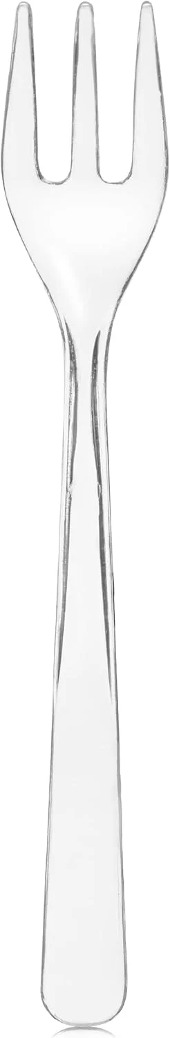 چنگال های کوچک پلاستیکی شفاف لورسو 50 عددی برای میوه، دسر و کیک های یخ زده - یکبار مصرف، بدون BPA، قابل استفاده مجدد، 3.8 اینچ چنگال های کوچک پلاستیکی شفاف لورسو 50 عددی برای میوه، دسر و کیک های یخ زده - یکبار مصرف، بدون BPA، قابل استفاده مجدد، 3.8 اینچ