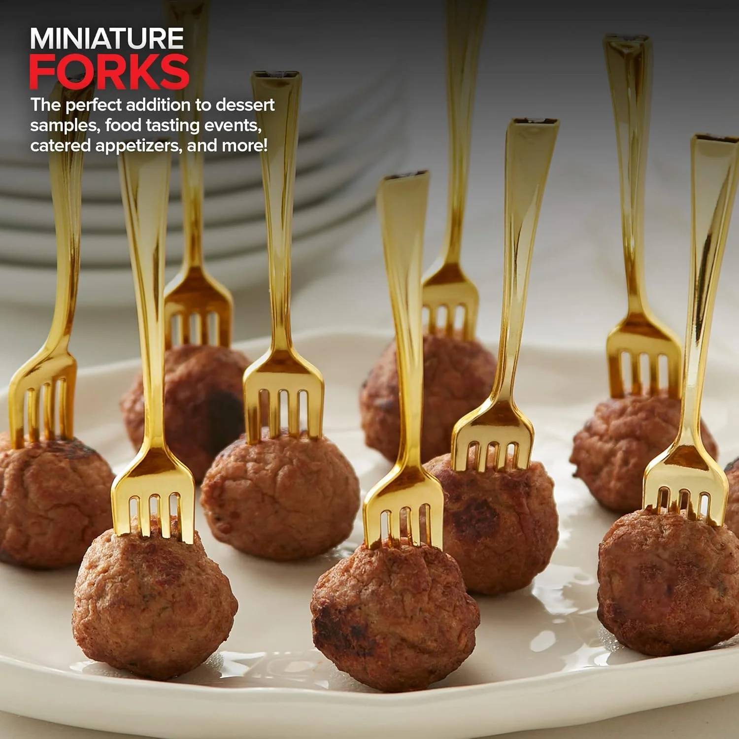 چنگال های مینی طلایی Stock Your Home، 4 اینچی (80 عدد)، چنگال پلاستیکی یکبار مصرف برای پیش غذا، فنجان های دسر، نمونه های کوچک غذا، پیش غذاهای کوچک، تخته پنیر، پذیرایی عروسی چنگال های مینی طلایی Stock Your Home، 4 اینچی (80 عدد)، چنگال پلاستیکی یکبار مصرف برای پیش غذا، فنجان های دسر، نمونه های کوچک غذا، پیش غذاهای کوچک، تخته پنیر، پذیرایی عروسی