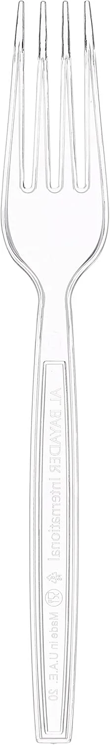 ست چنگال پلاستیکی سنگین Fun® - ست چنگال شفاف - ایده آل برای خوردن سالاد، دسر، پیش غذا، سالاد میوه، غذای چینی و موارد دیگر | ایمن برای شستشو با دست | چنگال شام، چنگال غذاخوری ایده آل برای خانواده ست چنگال پلاستیکی سنگین Fun® - ست چنگال شفاف - ایده آل برای خوردن سالاد، دسر، پیش غذا، سالاد میوه، غذای چینی و موارد دیگر | ایمن برای شستشو با دست | چنگال شام، چنگال غذاخوری ایده آل برای خانواده