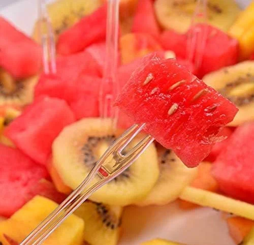 250 عدد چنگال میوه پلاستیکی شفاف یکبار مصرف (9 سانتی متر) چنگال مینی کیک، پیش غذا، کوکتل، دسر، چنگال خلال دندان قابل حمل برای مهمانی های عروسی، سینی گوشت و رویدادهای پذیرایی 250 عدد چنگال میوه پلاستیکی شفاف یکبار مصرف (9 سانتی متر) چنگال مینی کیک، پیش غذا، کوکتل، دسر، چنگال خلال دندان قابل حمل برای مهمانی های عروسی، سینی گوشت و رویدادهای پذیرایی
