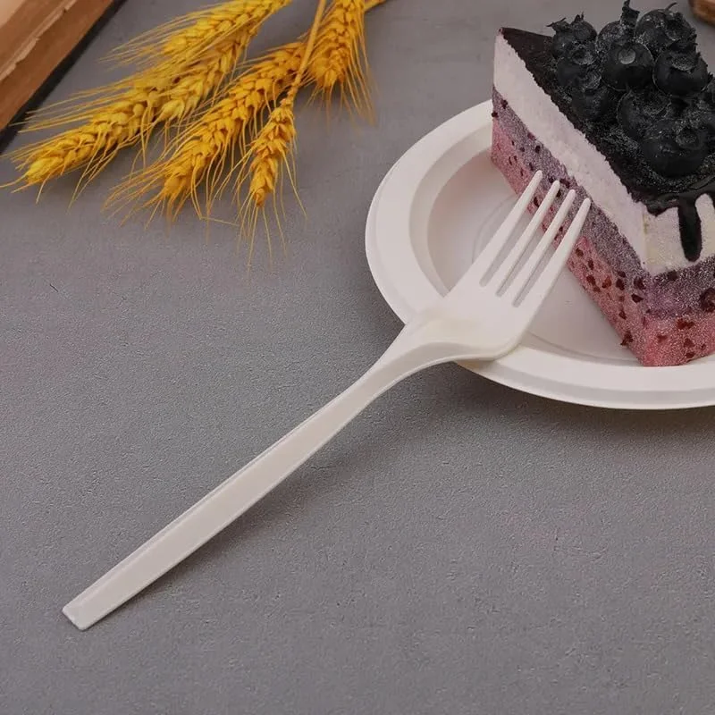 چنگال یکبار مصرف 100% سازگار با محیط زیست THE PRO TN، چنگال های یکبار مصرف مبتنی بر نشاسته ذرت، 50 عدد لوازم غذاخوری یکبار مصرف بزرگ (6.7 اینچ)، بادوام و مقاوم در برابر حرارت، جایگزین چنگال های پلاستیکی، لوازم مهمانی چنگال یکبار مصرف 100% سازگار با محیط زیست THE PRO TN، چنگال های یکبار مصرف مبتنی بر نشاسته ذرت، 50 عدد لوازم غذاخوری یکبار مصرف بزرگ (6.7 اینچ)، بادوام و مقاوم در برابر حرارت، جایگزین چنگال های پلاستیکی، لوازم مهمانی