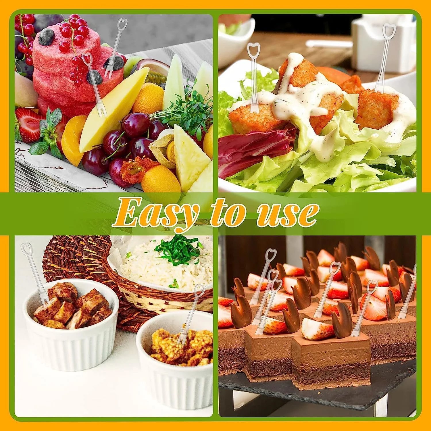 گودرن 500 عدد چنگال میوه پلاستیکی یکبار مصرف، چنگال های کوچک کیک یکبار مصرف چنگال های پیش غذا چنگال های کوچک دسر چوب های غذا، سیخ های دو شاخه خلال دندان های نوک تیز برای مهمانی و زندگی روزمره گودرن 500 عدد چنگال میوه پلاستیکی یکبار مصرف، چنگال های کوچک کیک یکبار مصرف چنگال های پیش غذا چنگال های کوچک دسر چوب های غذا، سیخ های دو شاخه خلال دندان های نوک تیز برای مهمانی و زندگی روزمره