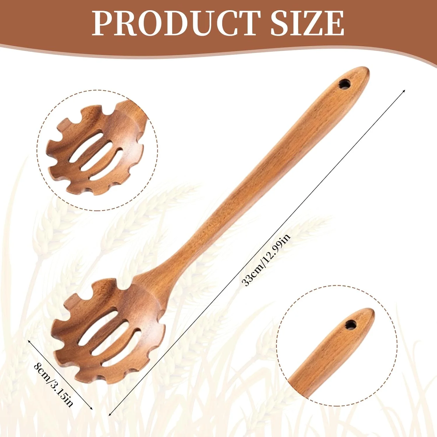 قاشق پاستا دندانه دار، قاشق چوبی برای پخت و پز، قاشق اسپاگتی چوبی از چوب اقاقیا، چنگال پاستا، اسکوپ نودل، سرو کننده اسپاگتی چوبی با دندانه های پرداخت شده قاشق پاستا دندانه دار، قاشق چوبی برای پخت و پز، قاشق اسپاگتی چوبی از چوب اقاقیا، چنگال پاستا، اسکوپ نودل، سرو کننده اسپاگتی چوبی با دندانه های پرداخت شده