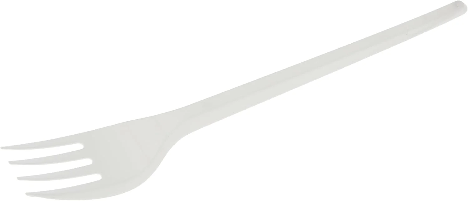 چنگال پلاستیکی یکبار مصرف هات پک سفید، 50 عدد چنگال پلاستیکی یکبار مصرف هات پک سفید، 50 عدد