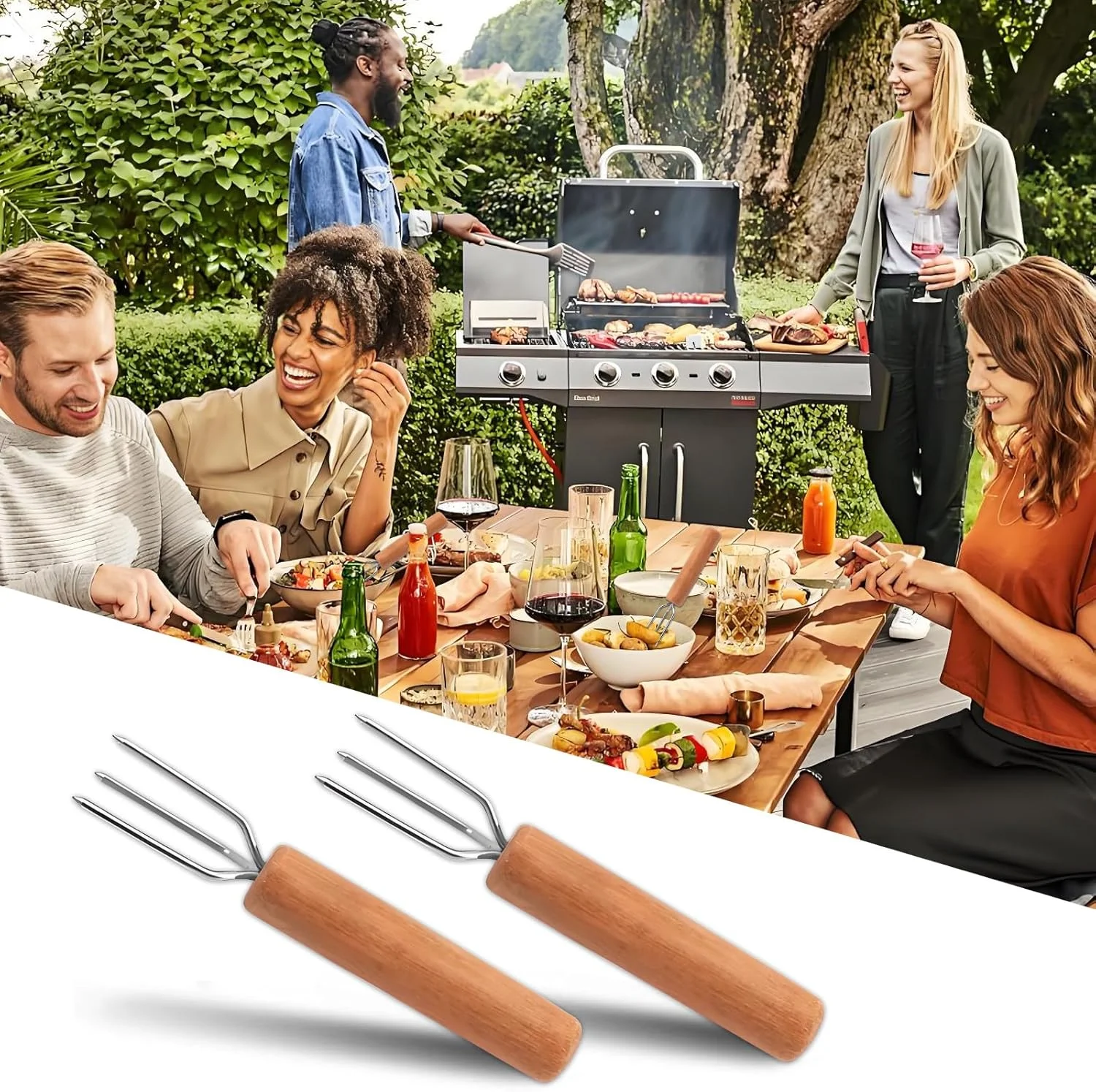 ست 4 عددی چنگال پرالین، چنگال سیب زمینی، چنگال سیب زمینی ساخته شده از استیل ضد زنگ، دسته چوب راش، سرو سالاد استیل، کارد و چنگال سیب زمینی صدفی ست 4 عددی چنگال پرالین، چنگال سیب زمینی، چنگال سیب زمینی ساخته شده از استیل ضد زنگ، دسته چوب راش، سرو سالاد استیل، کارد و چنگال سیب زمینی صدفی