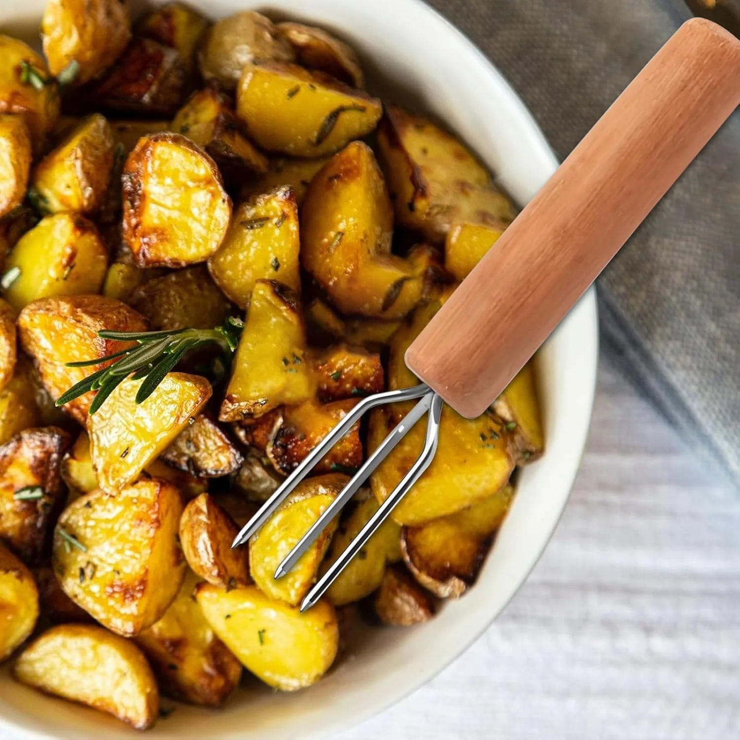 ست 4 عددی چنگال پرالین، چنگال سیب زمینی، چنگال سیب زمینی ساخته شده از استیل ضد زنگ، دسته چوب راش، سرو سالاد استیل، کارد و چنگال سیب زمینی صدفی ست 4 عددی چنگال پرالین، چنگال سیب زمینی، چنگال سیب زمینی ساخته شده از استیل ضد زنگ، دسته چوب راش، سرو سالاد استیل، کارد و چنگال سیب زمینی صدفی