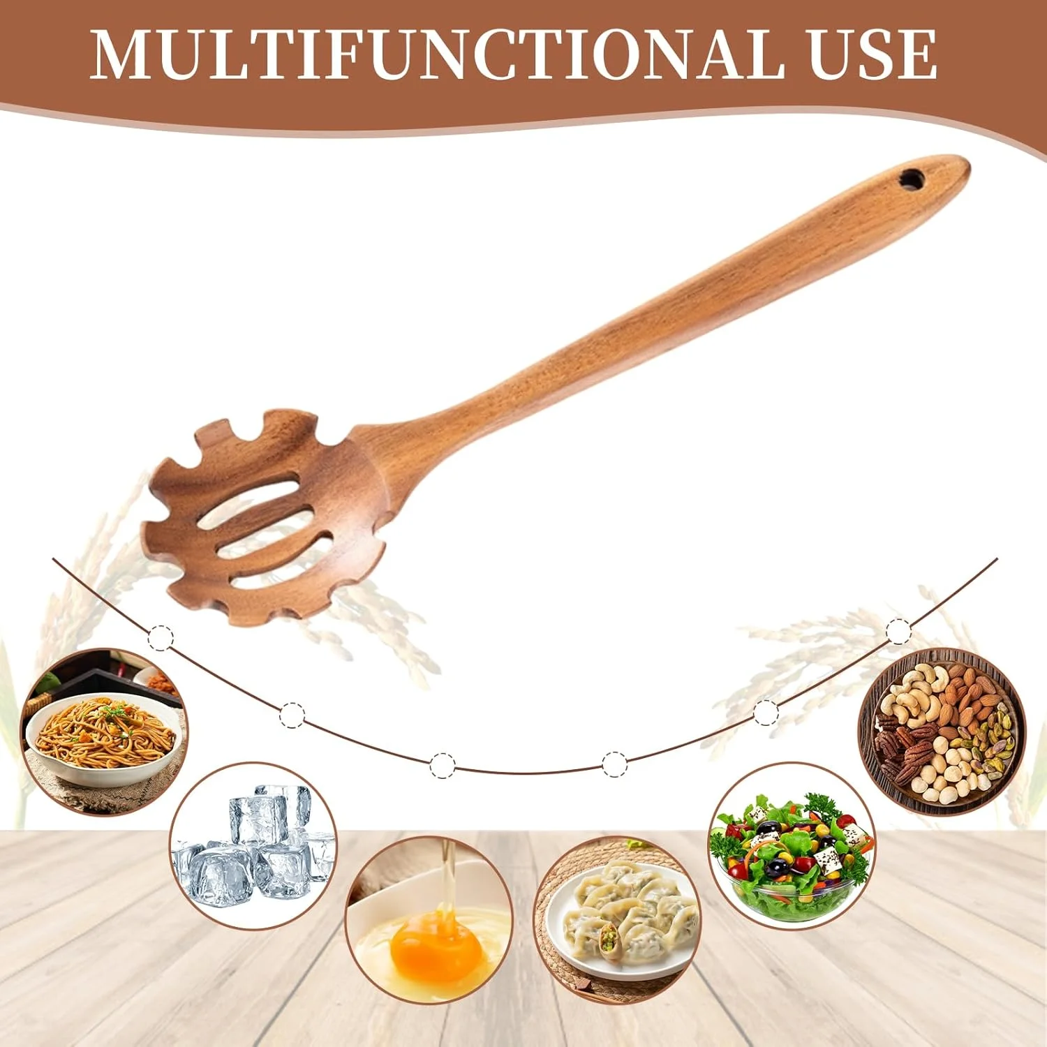 قاشق پاستا دندانه دار، قاشق چوبی برای پخت و پز، قاشق اسپاگتی چوبی از چوب اقاقیا، چنگال پاستا، اسکوپ نودل، سرو کننده اسپاگتی چوبی با دندانه های پرداخت شده قاشق پاستا دندانه دار، قاشق چوبی برای پخت و پز، قاشق اسپاگتی چوبی از چوب اقاقیا، چنگال پاستا، اسکوپ نودل، سرو کننده اسپاگتی چوبی با دندانه های پرداخت شده