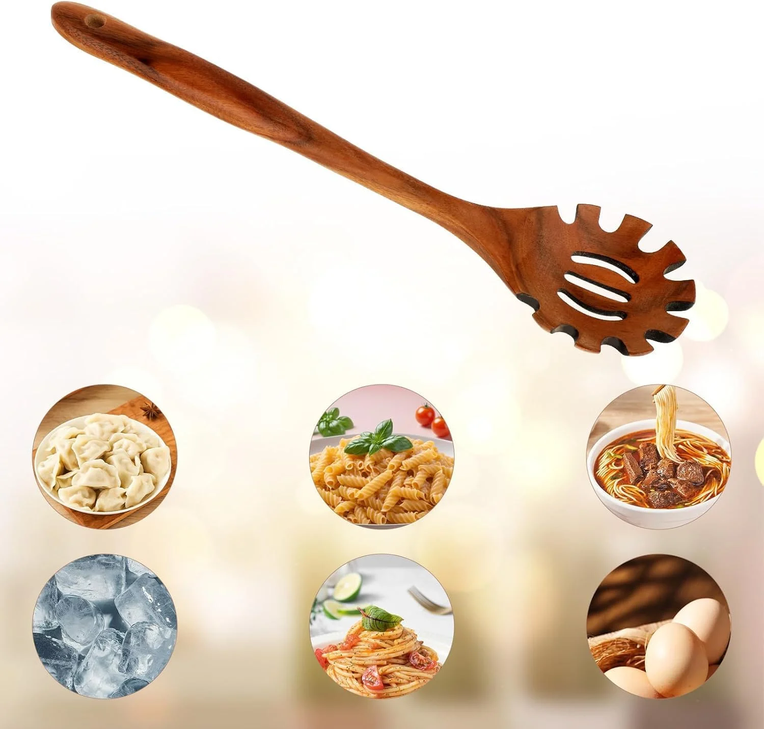 قاشق چوبی پاستا، ملاقه نودل چوبی با دسته بلند 33 سانتیمتری، چنگال اسپاگتی شیاردار، ابزار سرو پاستا، سرور اسپاگتی برای پخت و شکوفه دادن پاستا، نودل، سوپ و موارد دیگر (چوب طبیعی) قاشق چوبی پاستا، ملاقه نودل چوبی با دسته بلند 33 سانتیمتری، چنگال اسپاگتی شیاردار، ابزار سرو پاستا، سرور اسپاگتی برای پخت و شکوفه دادن پاستا، نودل، سوپ و موارد دیگر (چوب طبیعی)