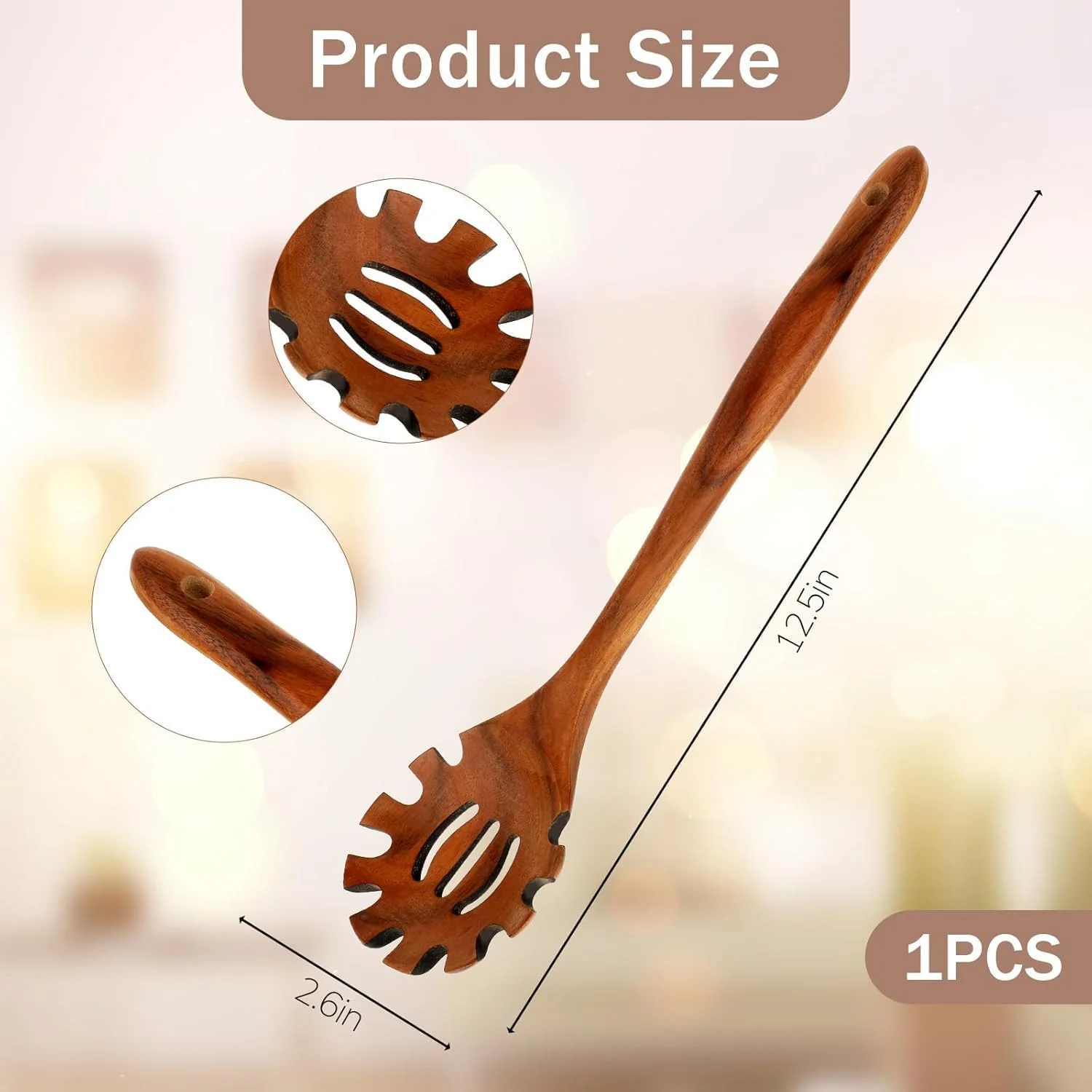 قاشق چوبی پاستا، ملاقه نودل چوبی با دسته بلند 33 سانتیمتری، چنگال اسپاگتی شیاردار، ابزار سرو پاستا، سرور اسپاگتی برای پخت و شکوفه دادن پاستا، نودل، سوپ و موارد دیگر (چوب طبیعی) قاشق چوبی پاستا، ملاقه نودل چوبی با دسته بلند 33 سانتیمتری، چنگال اسپاگتی شیاردار، ابزار سرو پاستا، سرور اسپاگتی برای پخت و شکوفه دادن پاستا، نودل، سوپ و موارد دیگر (چوب طبیعی)
