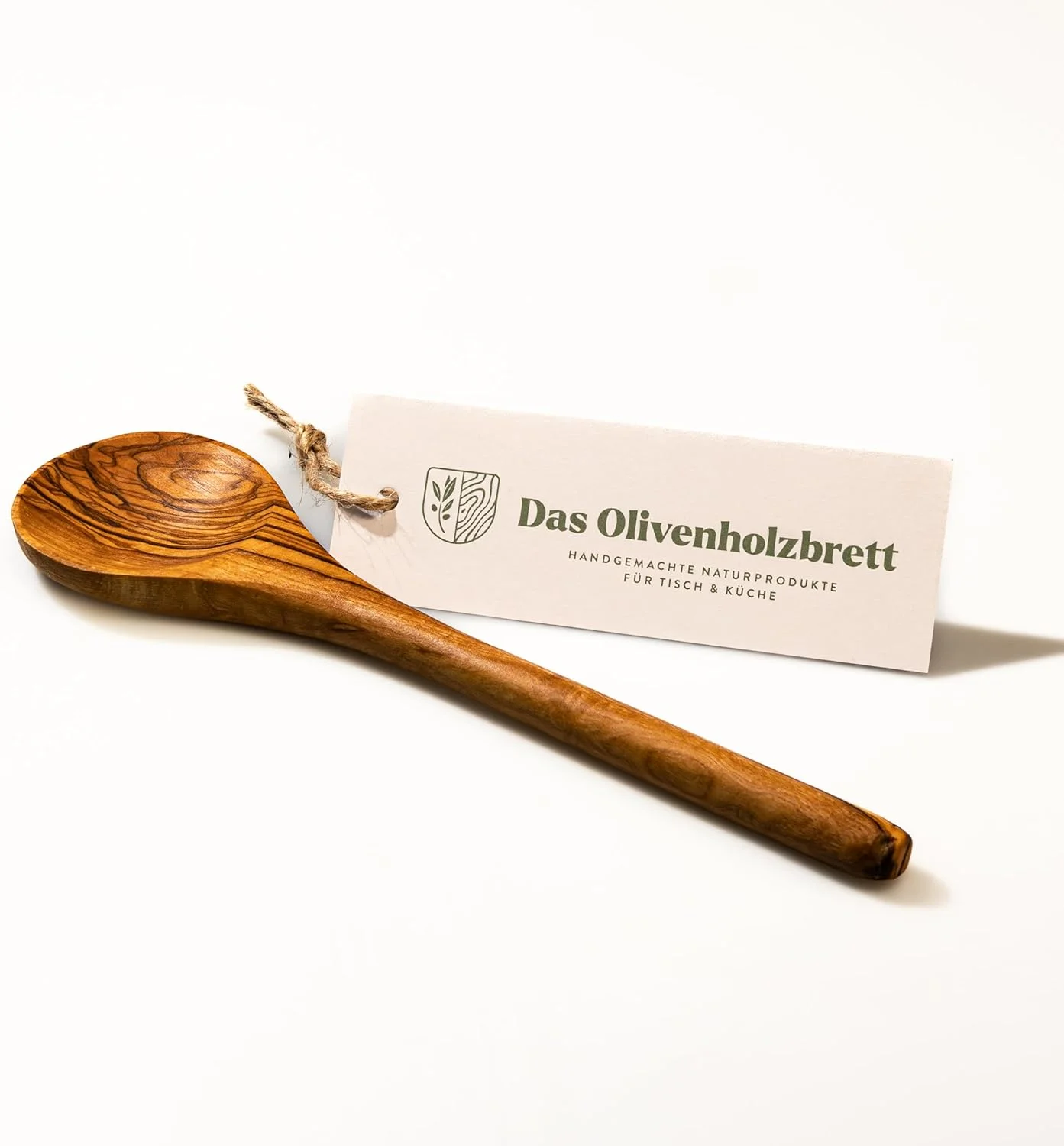 قاشق پخت و پز چوبی زیتون das Olivenholzbrett® با سر گرد و دسته گرد / قاشق چوبی / قاشق چوبی / قاشق چوبی پخت و پز / 30 سانتی متر قاشق پخت و پز چوبی زیتون das Olivenholzbrett® با سر گرد و دسته گرد / قاشق چوبی / قاشق چوبی / قاشق چوبی پخت و پز / 30 سانتی متر