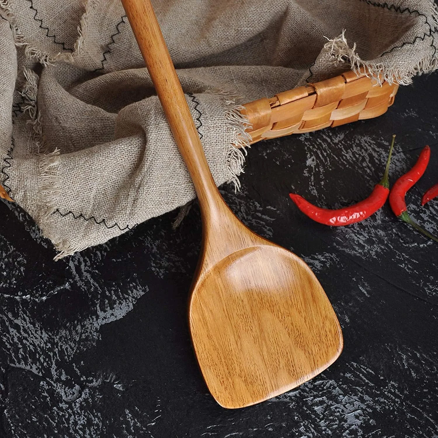 ست 4 تکه ظروف آشپزخانه چوبی، ابزار پخت و پز ایمن نچسب، قاشق و کفگیر چوبی طبیعی، ظروف آشپزی سازگار با محیط زیست برای سرآشپز خانه ست 4 تکه ظروف آشپزخانه چوبی، ابزار پخت و پز ایمن نچسب، قاشق و کفگیر چوبی طبیعی، ظروف آشپزی سازگار با محیط زیست برای سرآشپز خانه