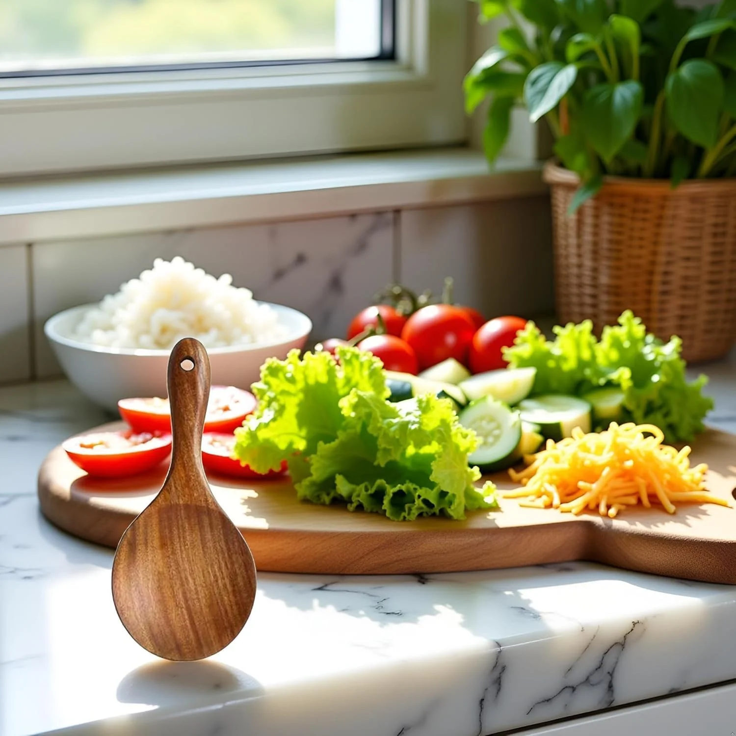 قاشق برنج چوبی طبیعی نچسب، پارو برنج، قاشق سرو برنج، کفگیر برنج برای سالادهای برنج و سیب زمینی، قاشق های سرو چوبی، ظروف سرو برای آشپزخانه و غذاخوری (چوب، 18.5 * 8 سانتی متر) قاشق برنج چوبی طبیعی نچسب، پارو برنج، قاشق سرو برنج، کفگیر برنج برای سالادهای برنج و سیب زمینی، قاشق های سرو چوبی، ظروف سرو برای آشپزخانه و غذاخوری (چوب، 18.5 * 8 سانتی متر)