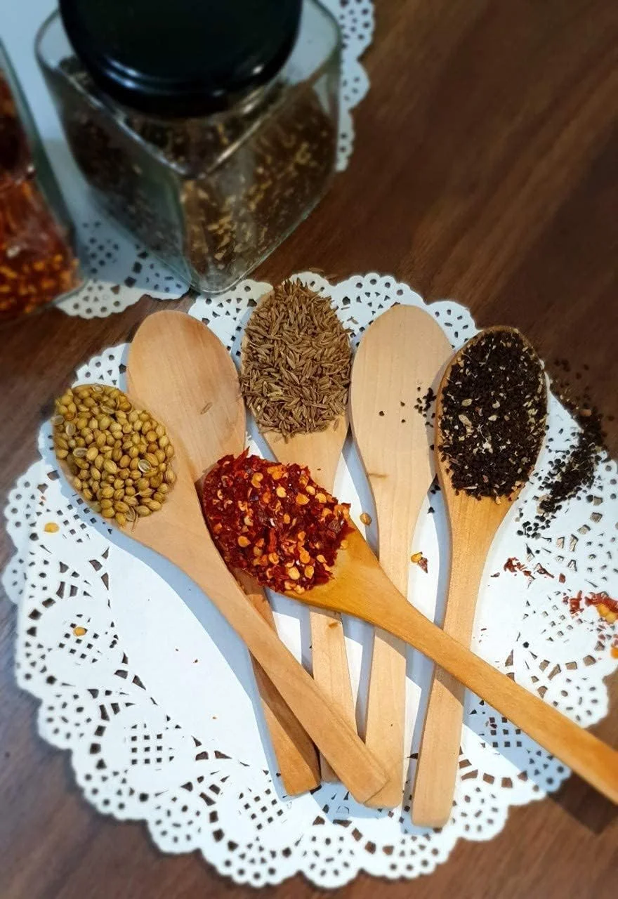 قاشق چای خوری چوبی بامبو، ظروف کوچک قابل استفاده مجدد برای قهوه و ادویه، مجموعه 6 عددی قاشق چای خوری چوبی بامبو، ظروف کوچک قابل استفاده مجدد برای قهوه و ادویه، مجموعه 6 عددی