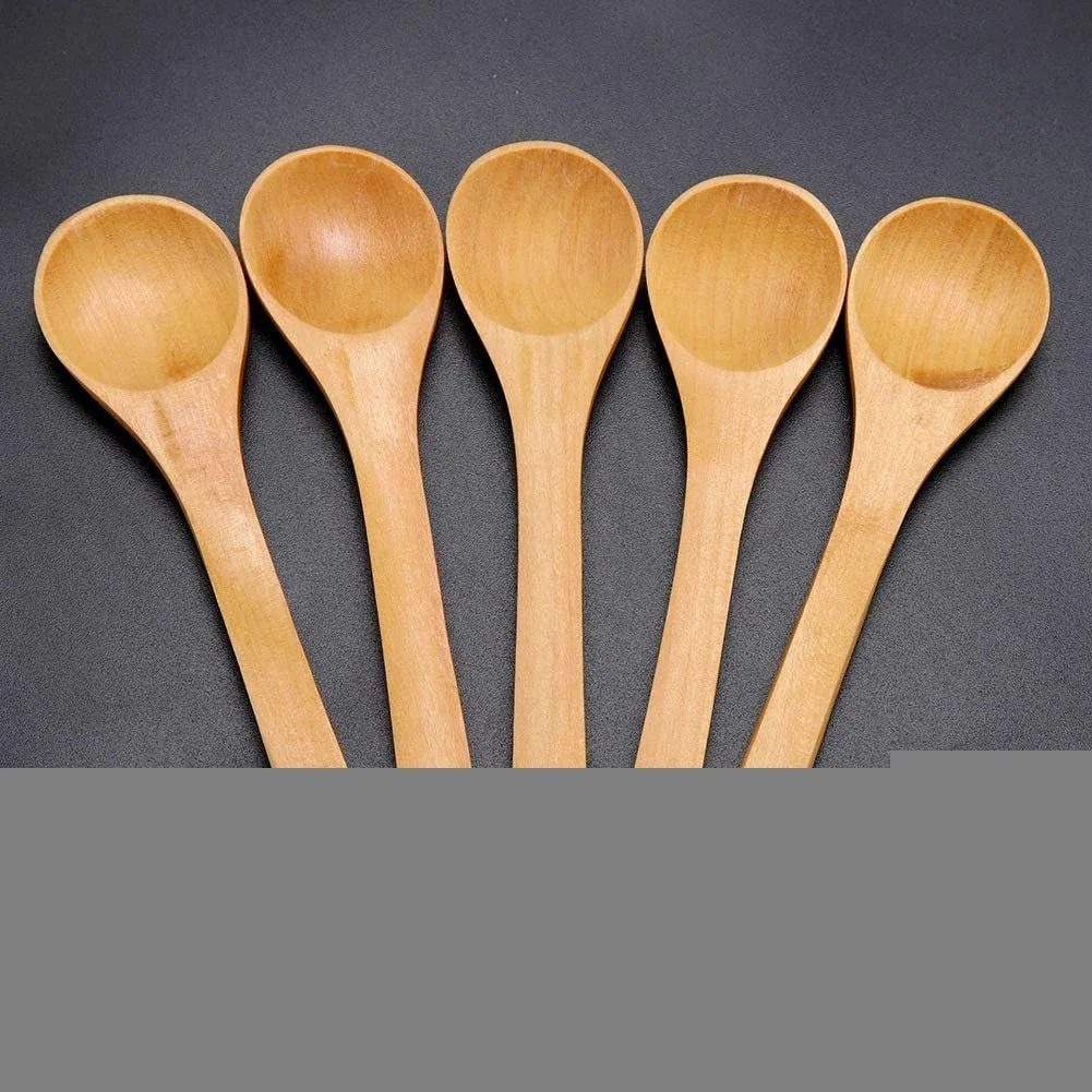گاتوتاپ 30 عدد قاشق چوبی برای پخت و پز، قابل شستشو در ماشین ظرفشویی، قاشق های کوچک طبیعی برای کودکان، ابزار آشپزخانه، چاشنی، بستنی، شکر، قاشق چای خوری عسل (4.9 اینچ) گاتوتاپ 30 عدد قاشق چوبی برای پخت و پز، قابل شستشو در ماشین ظرفشویی، قاشق های کوچک طبیعی برای کودکان، ابزار آشپزخانه، چاشنی، بستنی، شکر، قاشق چای خوری عسل (4.9 اینچ)