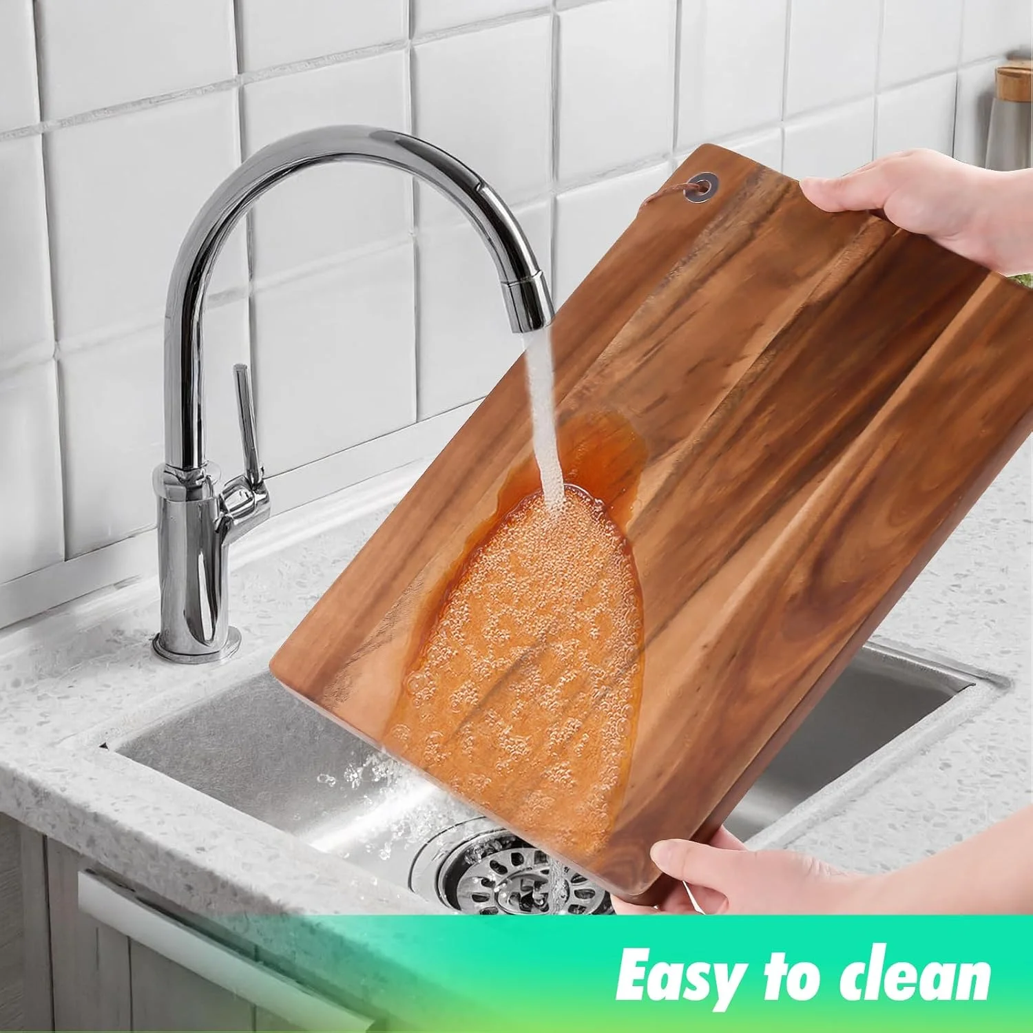 تخته برش چوبی آکاسیا LeJuveny برای آشپزخانه - تخته خردکن بزرگ چوبی با شیار آب برای گوشت و سبزیجات (38 * 28 * 1.5 سانتی متر) تخته برش چوبی آکاسیا LeJuveny برای آشپزخانه - تخته خردکن بزرگ چوبی با شیار آب برای گوشت و سبزیجات (38 * 28 * 1.5 سانتی متر)