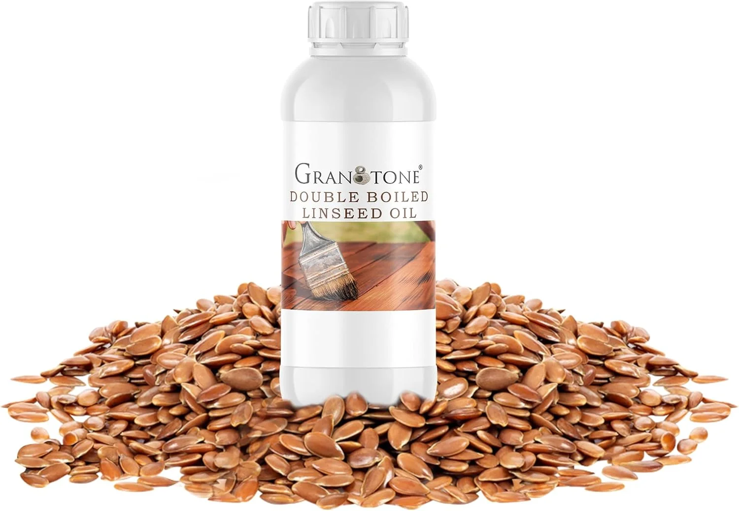 روغن بزرک دوبار جوشیده شده GRANOTONE (500 میلی لیتر)، یک روغن پولیش مبلمان ضد آب موثر، مورد استفاده برای پرداخت چوب، کالاهای ورزشی مانند چوب کریکت، پر کردن شکاف ها، مخلوط کردن با رنگ و بتونه دیواری