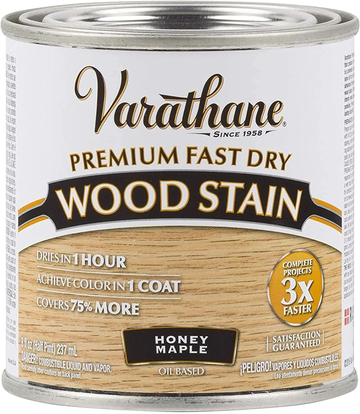 رنگ چوب وارثان Rust-Oleum Varathane 313610 با خشک شدن سریع، 236 میلی لیتر - افرا عسلی