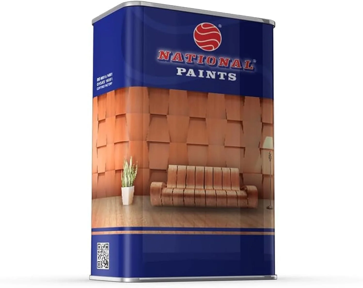 رنگ چوب نشنال پینتز قهوه ای طلایی N-023 (1 لیتر) خشک شدن سریع و درجه یک