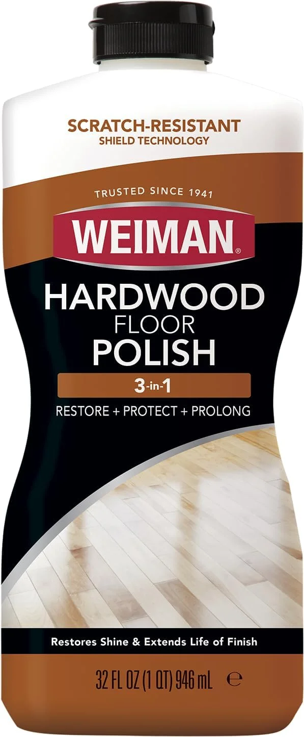 پولیش و ترمیم کننده کف چوبی Weiman - 946 میلی لیتر - مناسب برای کفپوش های چوبی پرتردد، درخشش طبیعی، از بین برنده خراش ها، ایجاد لایه محافظ، بسته بندی ممکن است متفاوت باشد