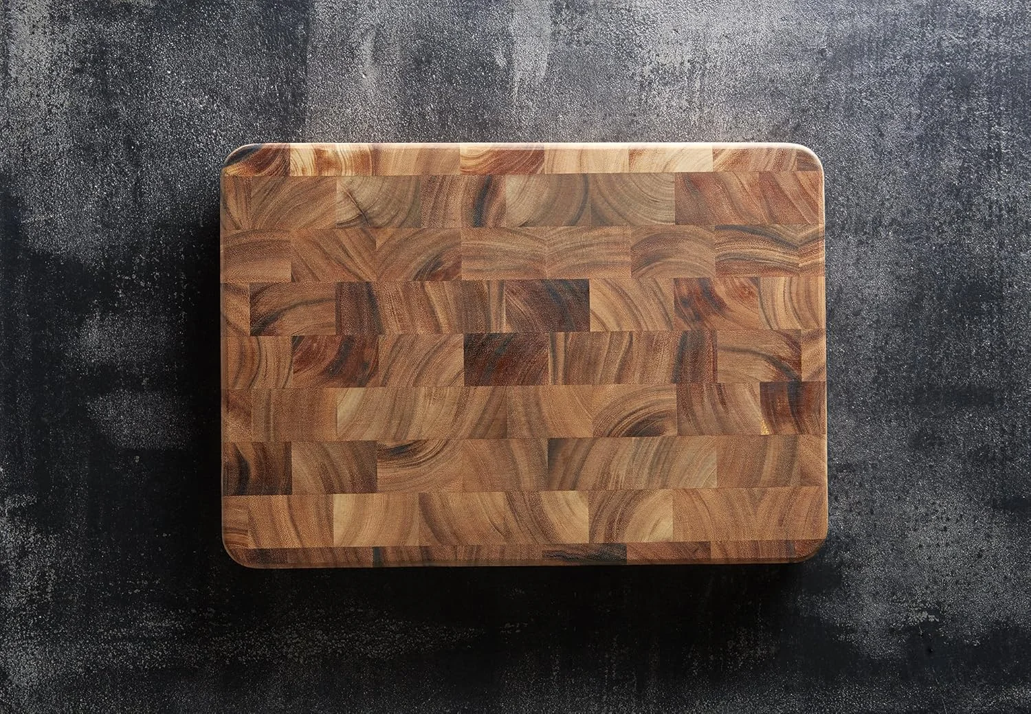 تخته برش چوبی بزرگ آکاسیا Ironwood Gourmet، مناسب ایستگاه آماده سازی، با طرح دانه انتهایی، سایز 35.5 در 50.8 سانتی متر، قهوه ای تخته برش چوبی بزرگ آکاسیا Ironwood Gourmet، مناسب ایستگاه آماده سازی، با طرح دانه انتهایی، سایز 35.5 در 50.8 سانتی متر، قهوه ای