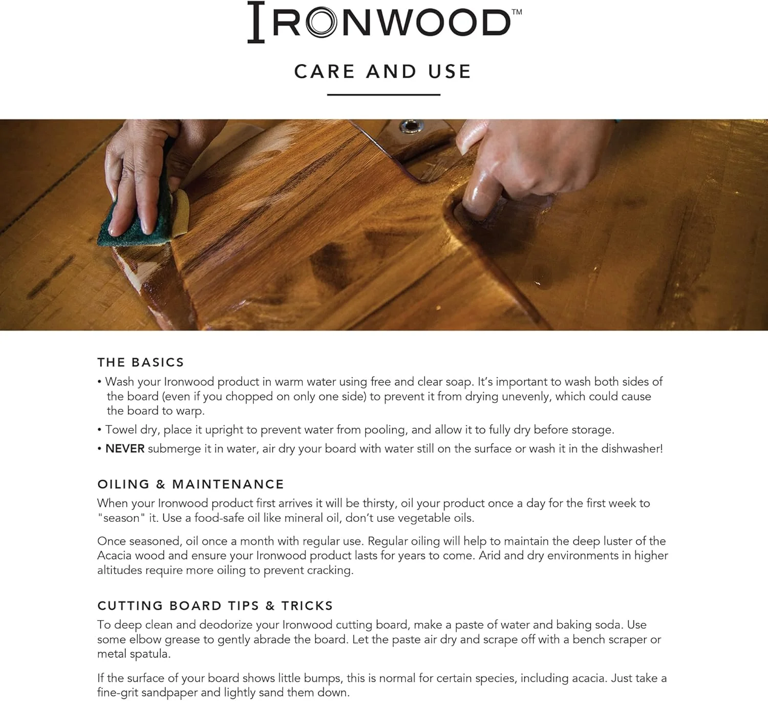 تخته برش چوبی بزرگ آکاسیا Ironwood Gourmet، مناسب ایستگاه آماده سازی، با طرح دانه انتهایی، سایز 35.5 در 50.8 سانتی متر، قهوه ای تخته برش چوبی بزرگ آکاسیا Ironwood Gourmet، مناسب ایستگاه آماده سازی، با طرح دانه انتهایی، سایز 35.5 در 50.8 سانتی متر، قهوه ای