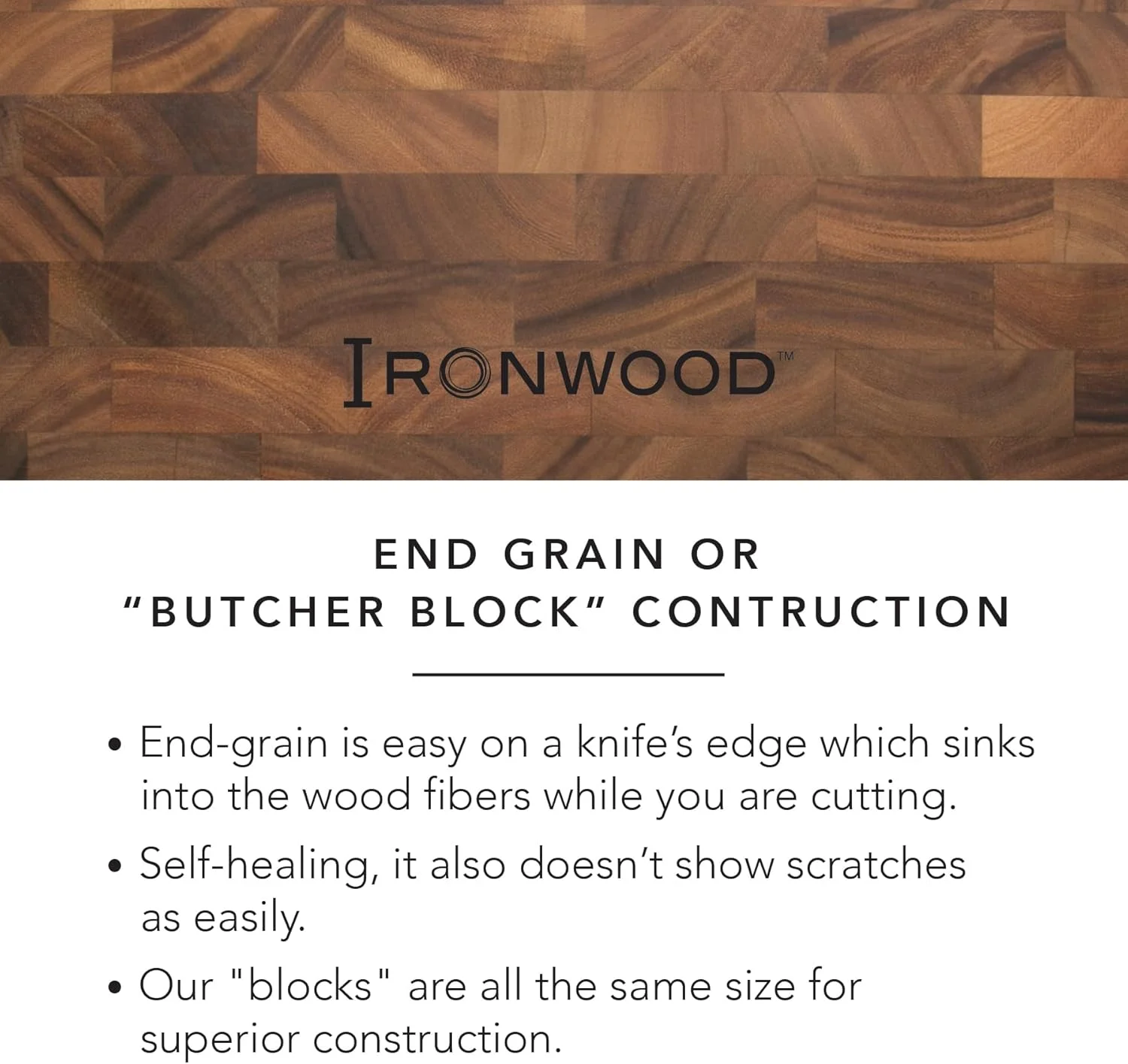 تخته برش چوبی بزرگ آکاسیا Ironwood Gourmet، مناسب ایستگاه آماده سازی، با طرح دانه انتهایی، سایز 35.5 در 50.8 سانتی متر، قهوه ای تخته برش چوبی بزرگ آکاسیا Ironwood Gourmet، مناسب ایستگاه آماده سازی، با طرح دانه انتهایی، سایز 35.5 در 50.8 سانتی متر، قهوه ای
