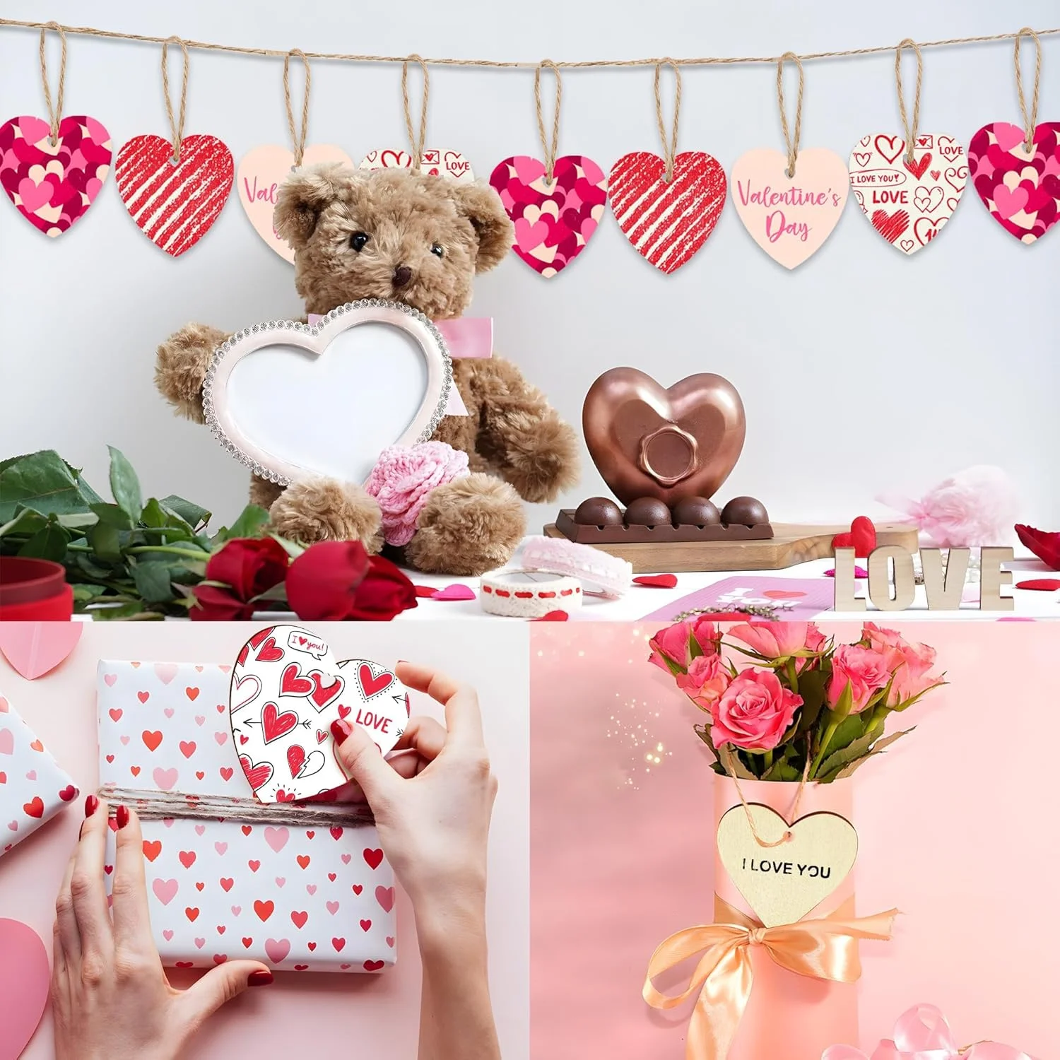 بسته 20 عددی قلب های چوبی ناتمام PINKE با طناب، تزئینات روز ولنتاین قلب های چوبی خالی برای کاردستی DIY قلب چوبی ساده آویز، تزئینات بزرگ برای عروسی، هنر و صنایع دستی بسته 20 عددی قلب های چوبی ناتمام PINKE با طناب، تزئینات روز ولنتاین قلب های چوبی خالی برای کاردستی DIY قلب چوبی ساده آویز، تزئینات بزرگ برای عروسی، هنر و صنایع دستی