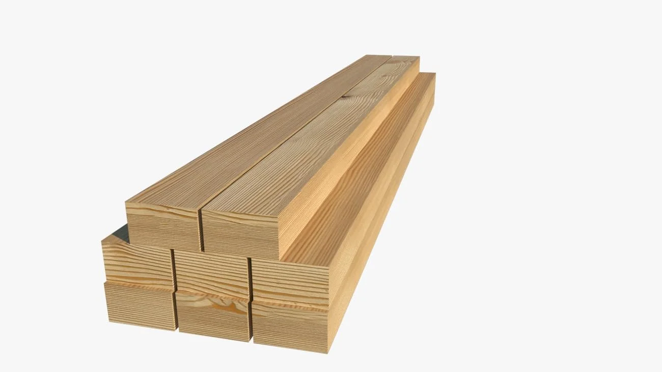 بال - بسته 8 عددی تخته چوب کاج/چوب نرم طبیعی جامد، سایز 40mmx30mmx1000mm برای صنایع دستی، نقاشی، طراحی و پروژه های DIY...