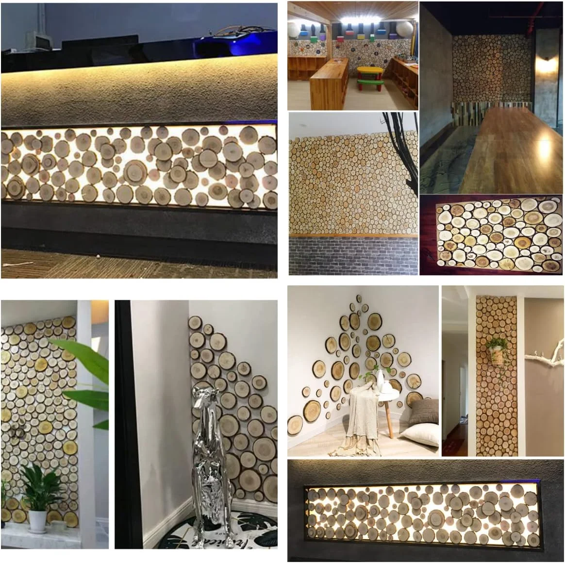 تکه های چوبی طبیعی ناتمام EGEN - برای هنر و صنایع دستی، DIY، زیر لیوانی، با تزئینات پوست درخت، نقاشی هنری و تزئینات کریسمس. مجموعه 15 عددی. (12CM-13CM) تکه های چوبی طبیعی ناتمام EGEN - برای هنر و صنایع دستی، DIY، زیر لیوانی، با تزئینات پوست درخت، نقاشی هنری و تزئینات کریسمس. مجموعه 15 عددی. (12CM-13CM)